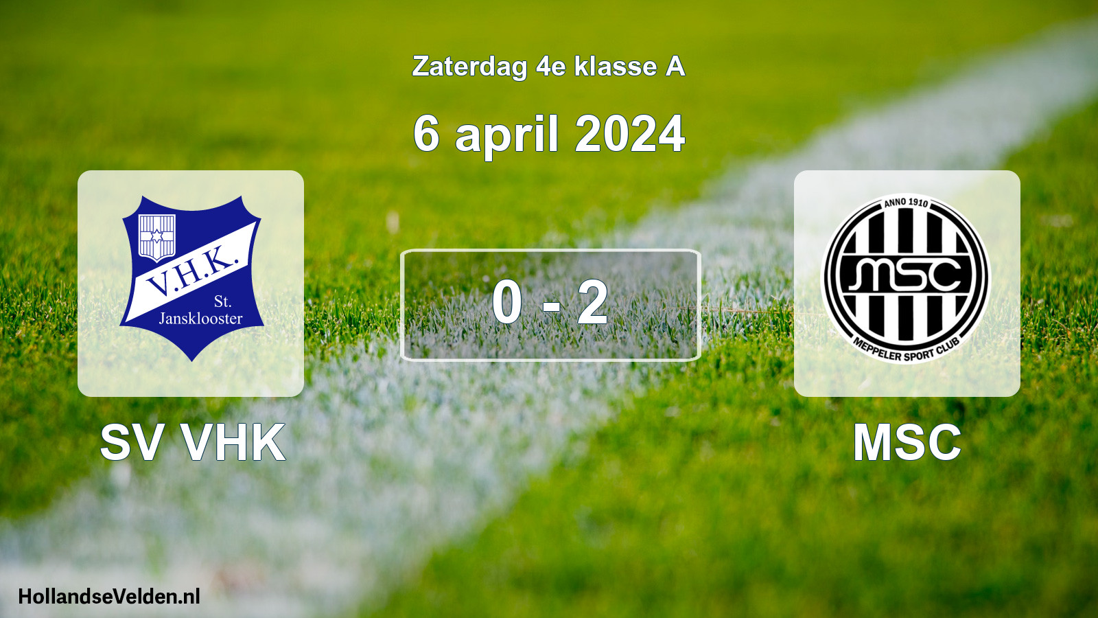 Total number of matches played: SV VHK - MSC 0 - 2 (6 April 2024)