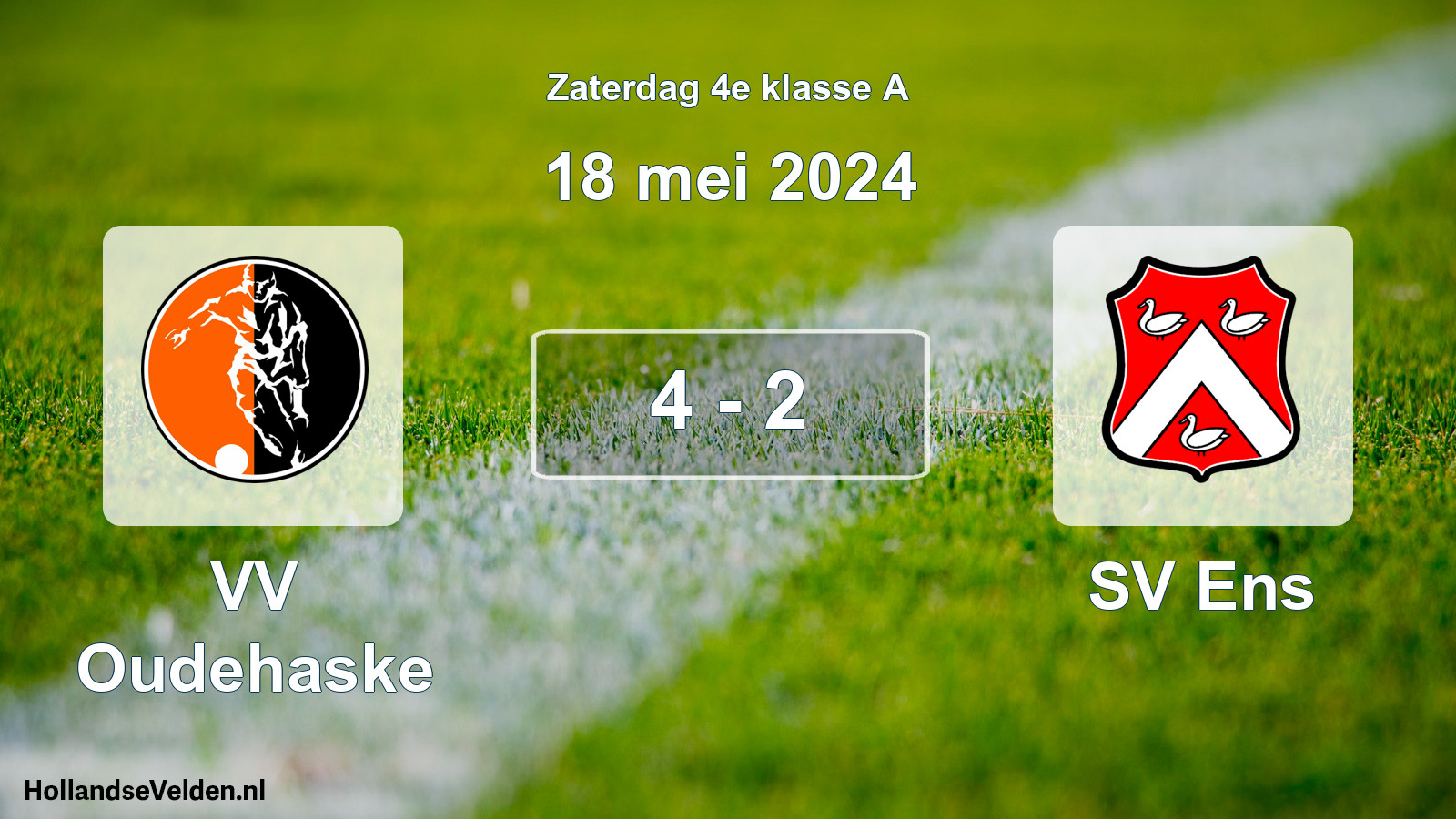 Total number of matches played: VV Oudehaske - SV Ens 4 - 2 (18 May 2024)