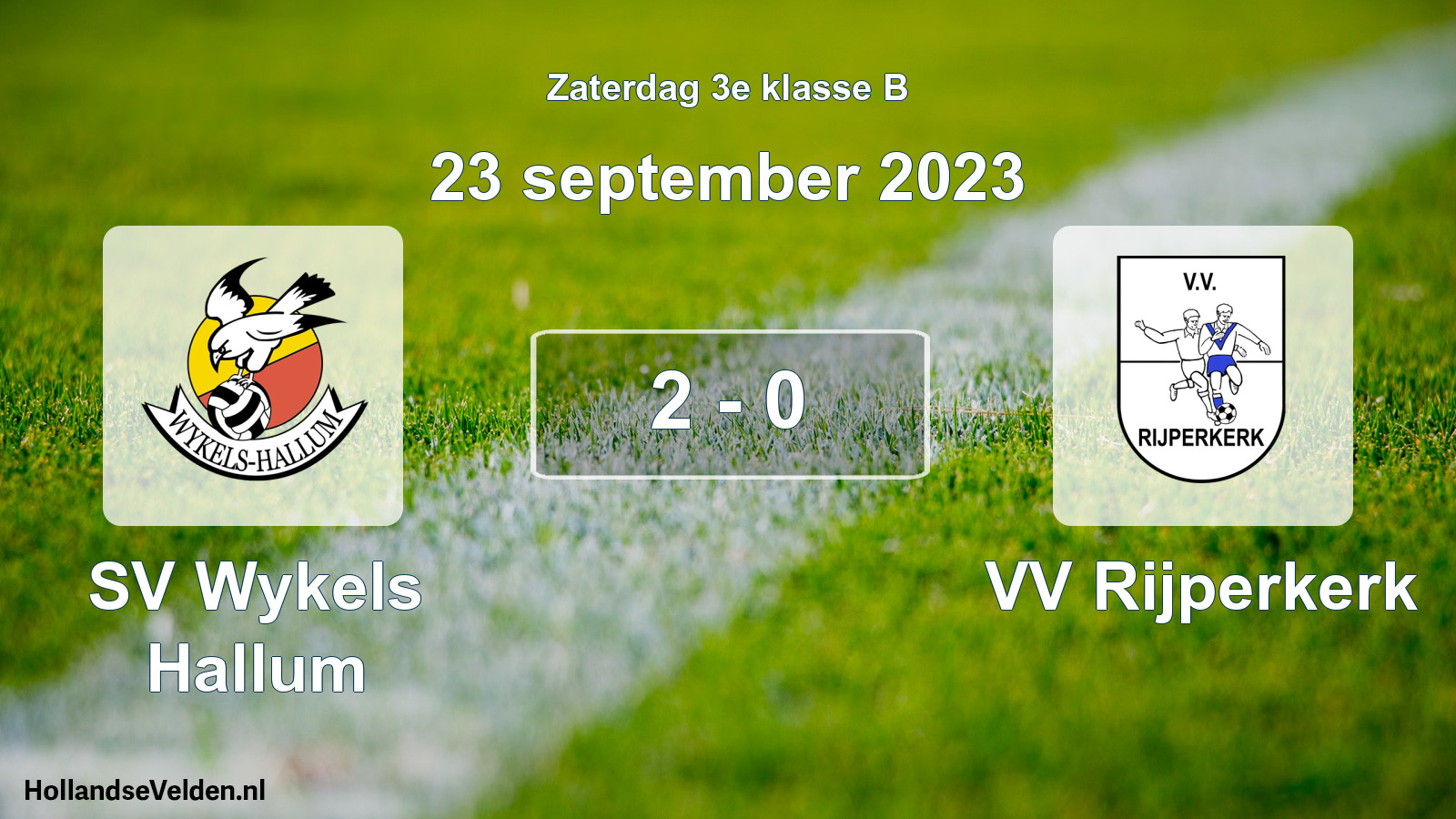 Total number of matches played: SV Wykels Hallum - VV Rijperkerk 2 - 0 (23 September 2023)