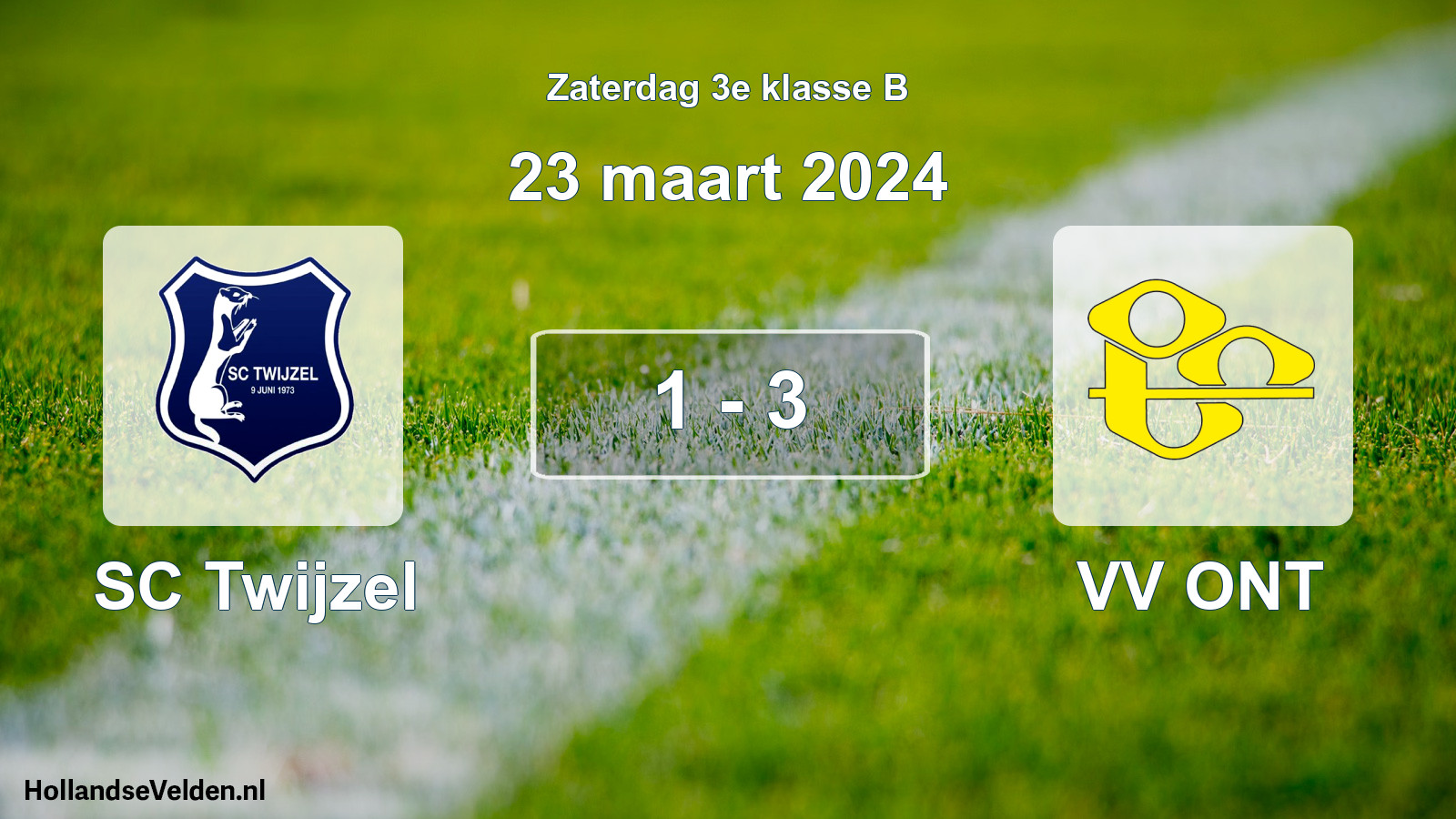 Total number of matches played: SC Twijzel - VV ONT 1 - 3 (23 March 2024)