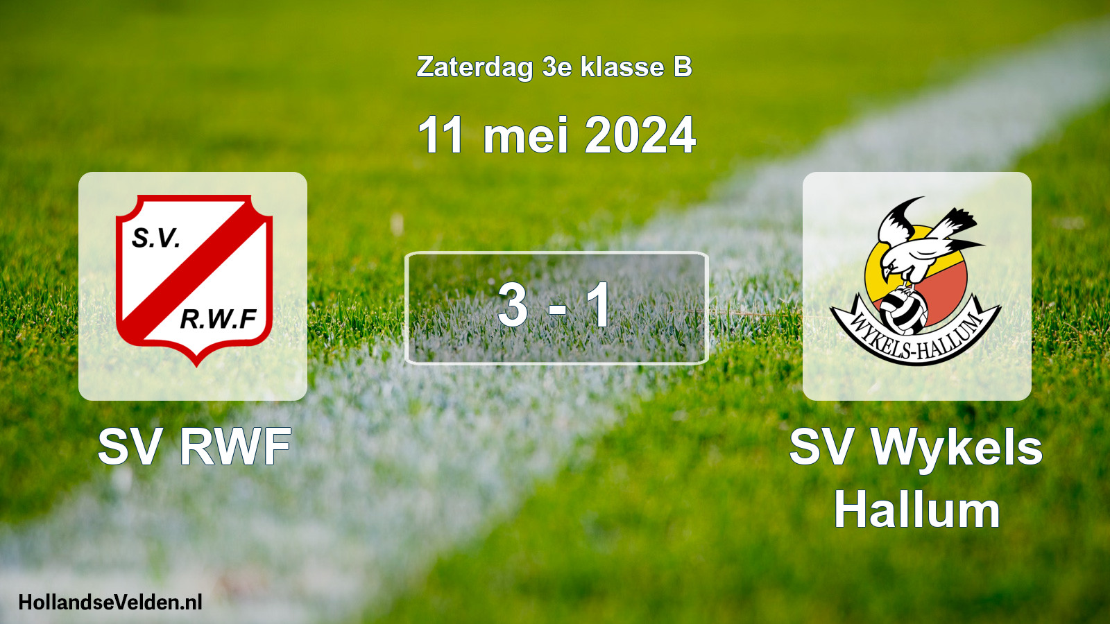 Total number of matches played: SV RWF - SV Wykels Hallum 3 - 1 (11 May 2024)