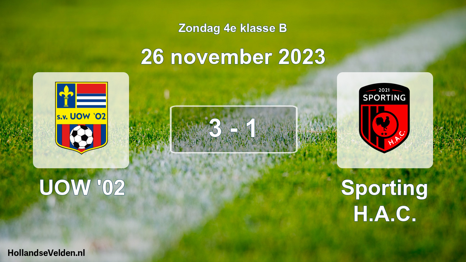 Total number of matches played: UOW '02 - Sporting H.A.C. 3 - 1 (26 November 2023)