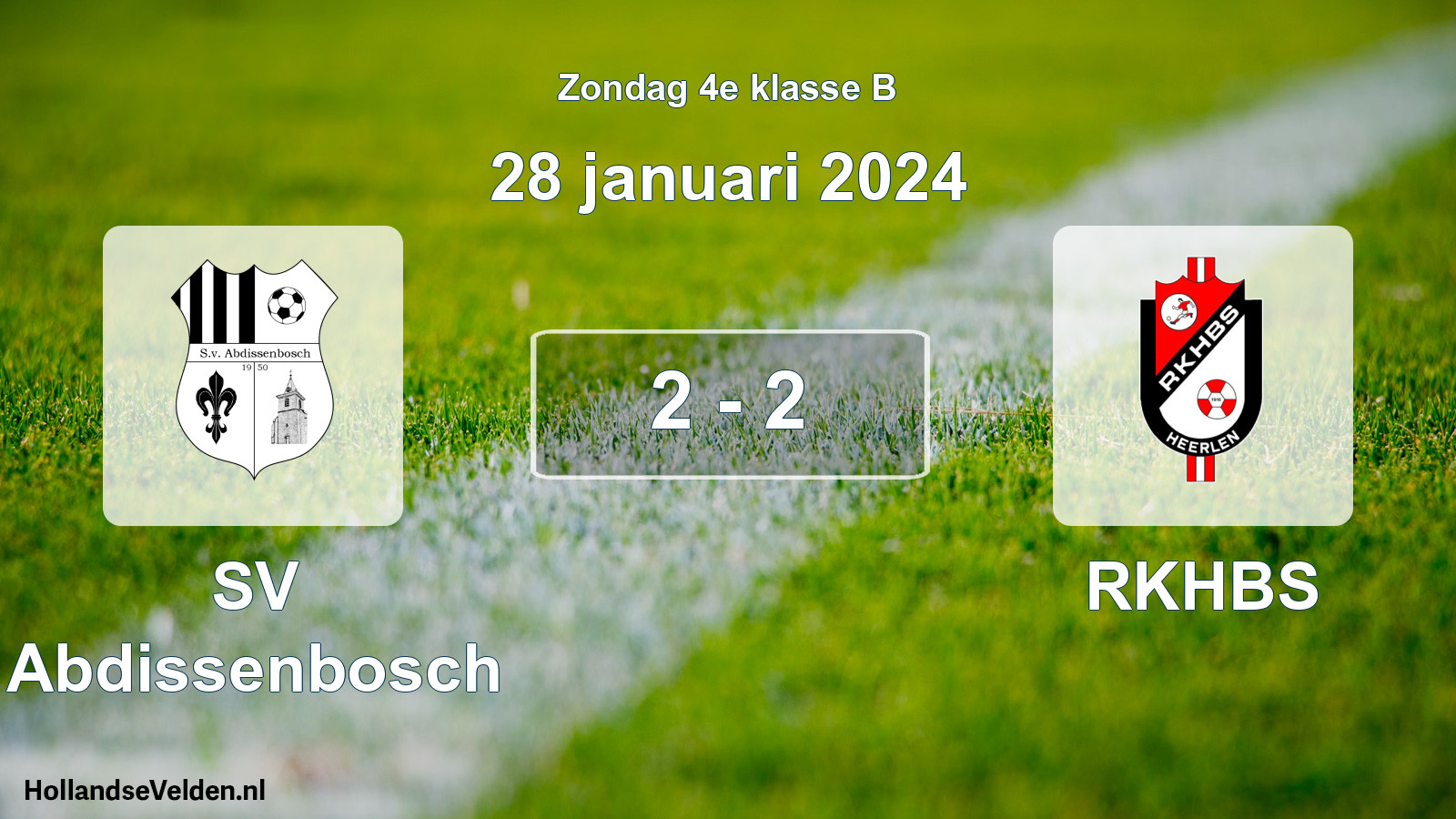 Total number of matches played: SV Abdissenbosch - RKHBS 2 - 2 (28 January 2024)