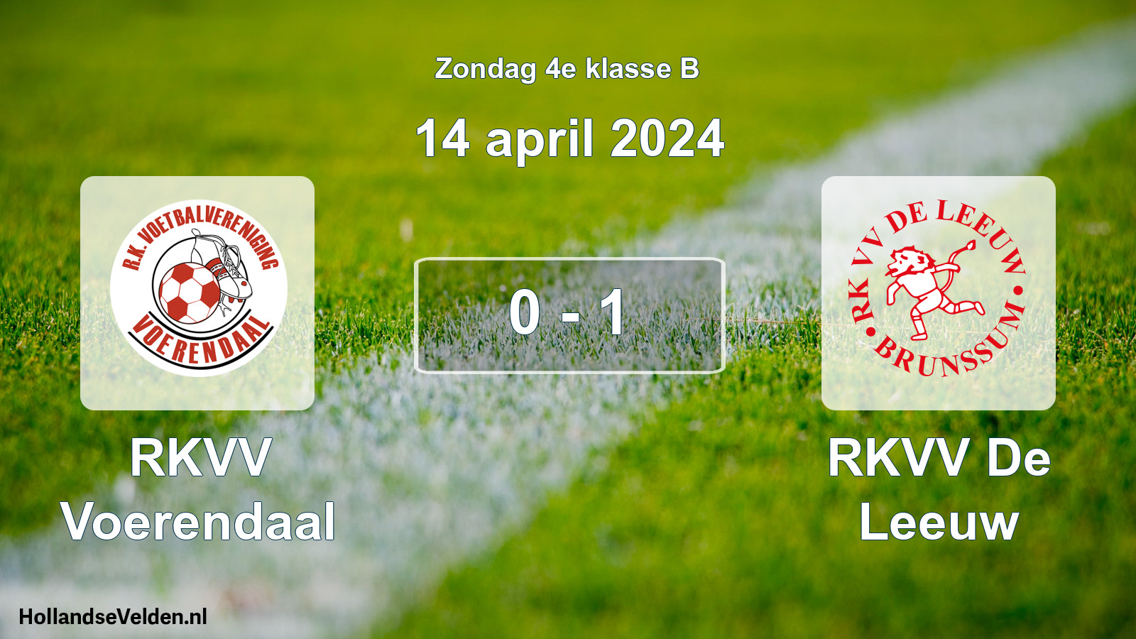 Total number of matches played: RKVV Voerendaal - RKVV De Leeuw 0 - 1 (14 April 2024)