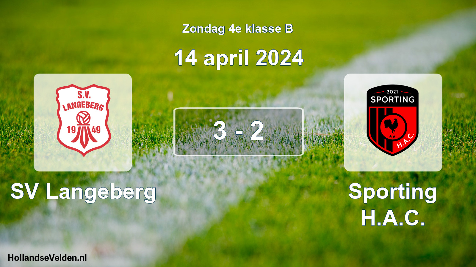 Total number of matches played: SV Langeberg - Sporting H.A.C. 3 - 2 (14 April 2024)