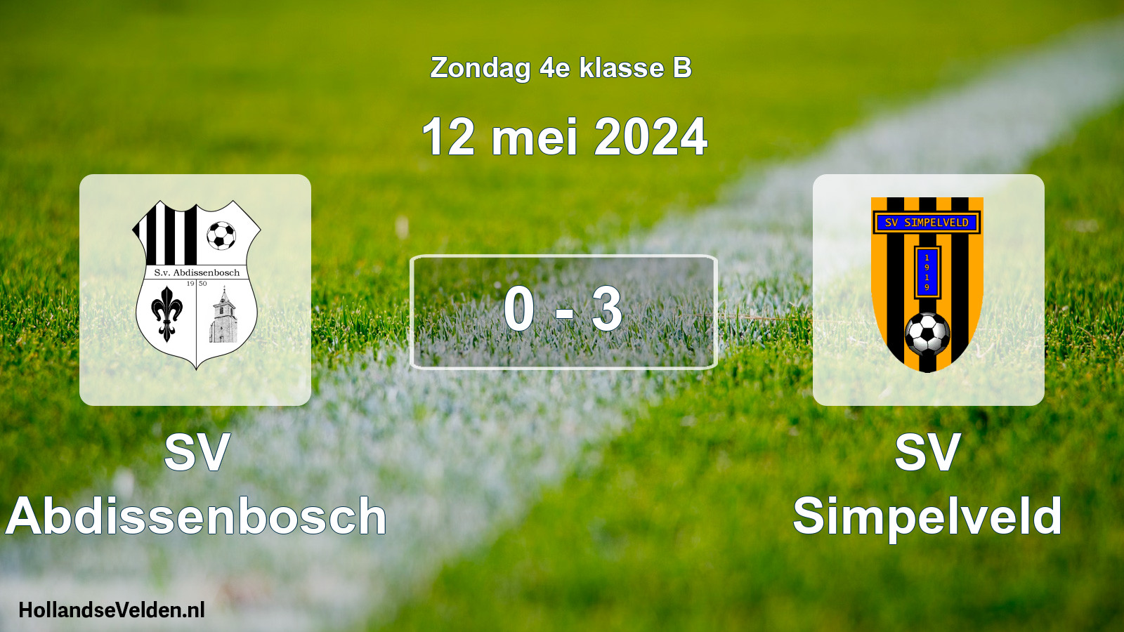 Total number of matches played: SV Abdissenbosch - SV Simpelveld 0 - 3 (12 May 2024)