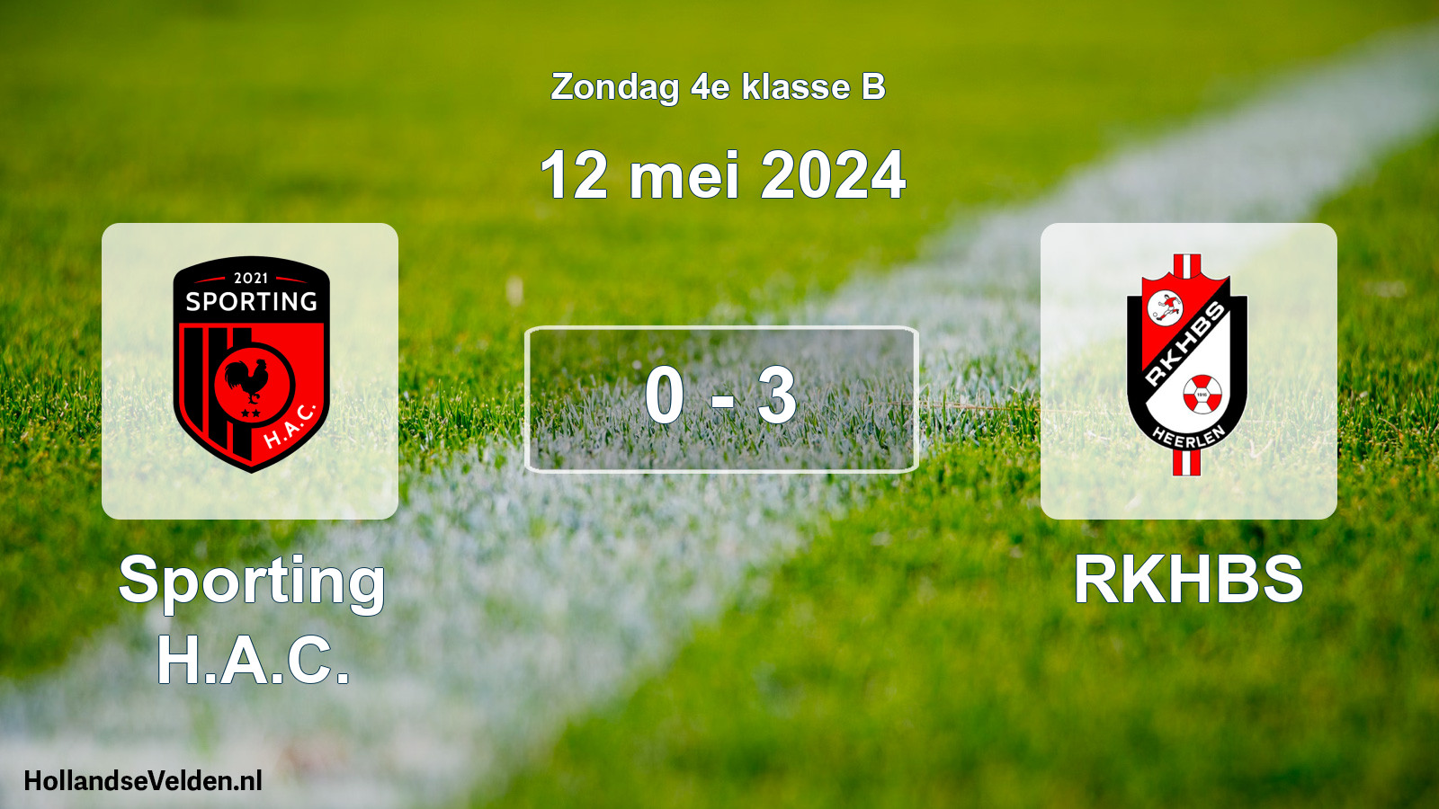 Total number of matches played: Sporting H.A.C. - RKHBS 0 - 3 (12 May 2024)