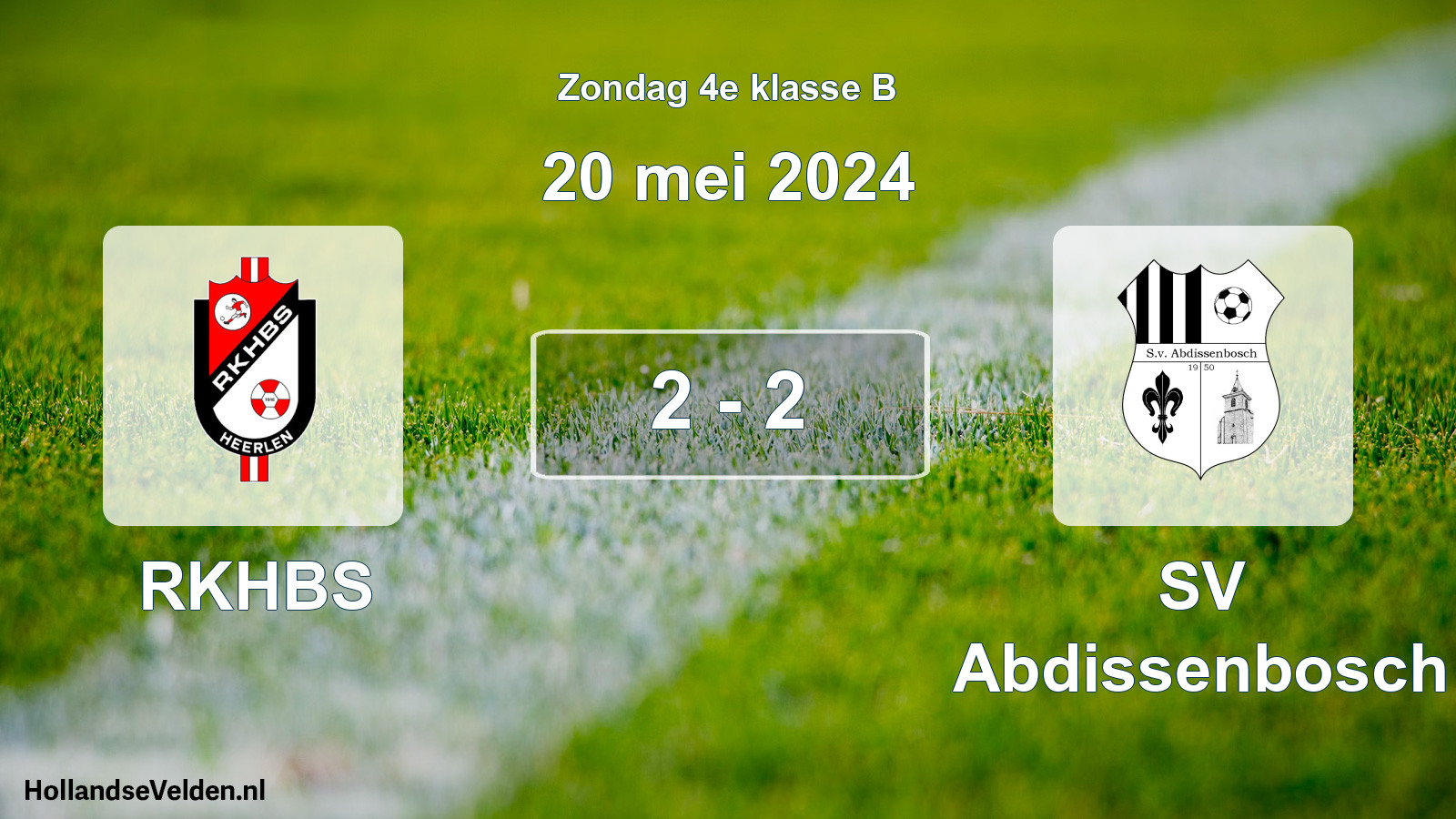 Total number of matches played: RKHBS - SV Abdissenbosch 2 - 2 (20 May 2024)