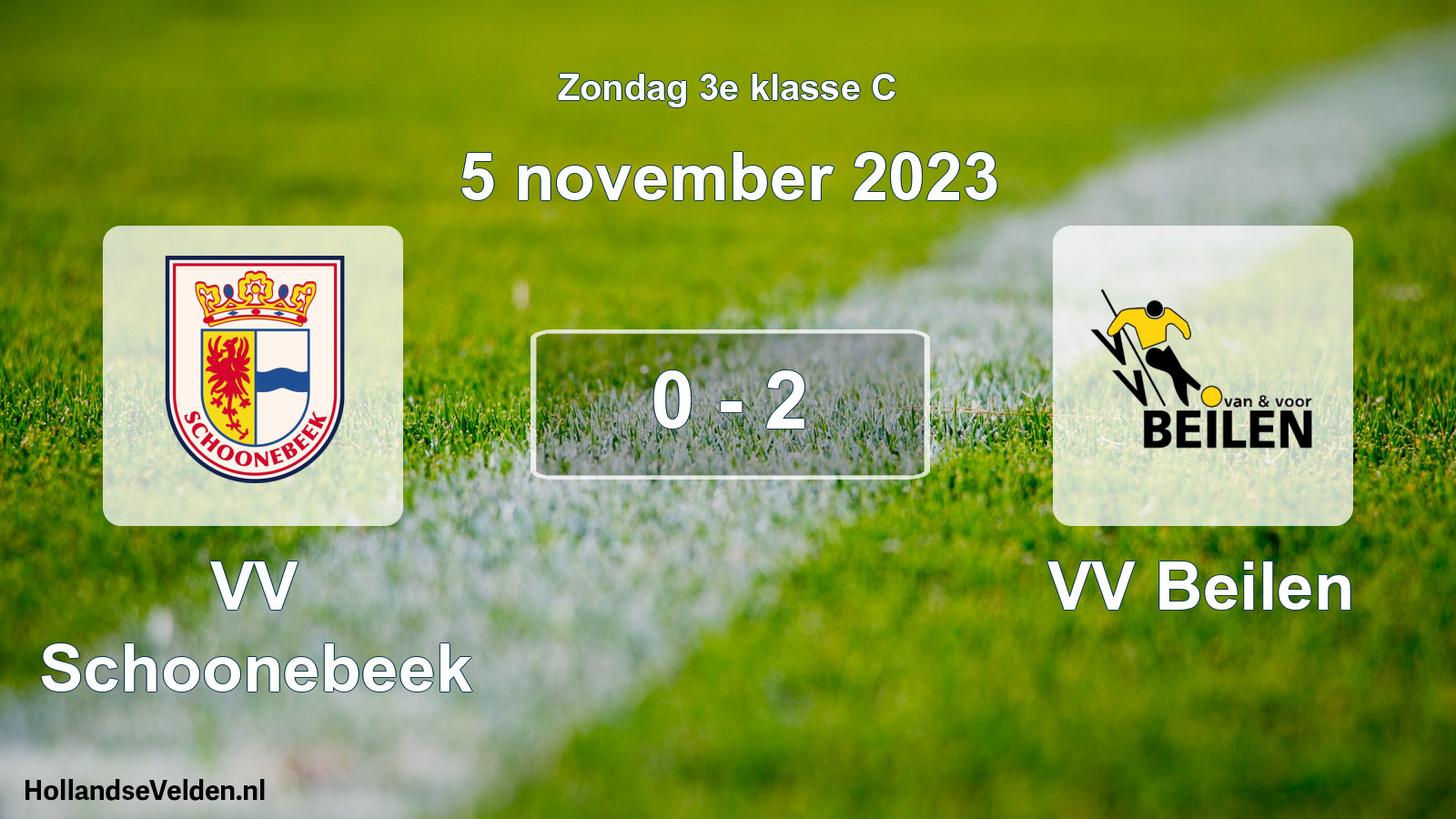Total number of matches played: VV Schoonebeek - VV Beilen 0 - 2 (5 November 2023)