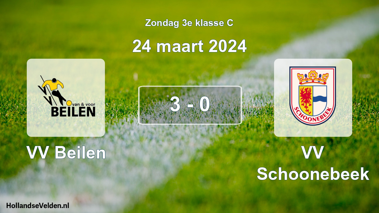 Total number of matches played: VV Beilen - VV Schoonebeek 3 - 0 (24 March 2024)