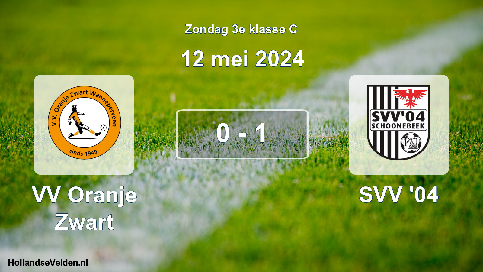 Total number of matches played: VV Oranje Zwart - SVV '04 0 - 1 (12 May 2024)