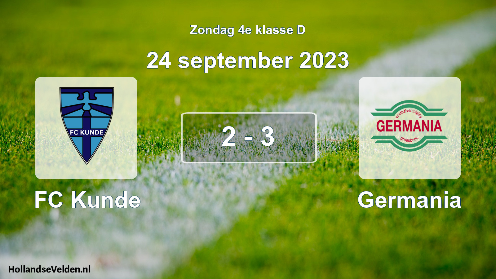 Total number of matches played: FC Kunde - Germania 2 - 3 (24 September 2023)