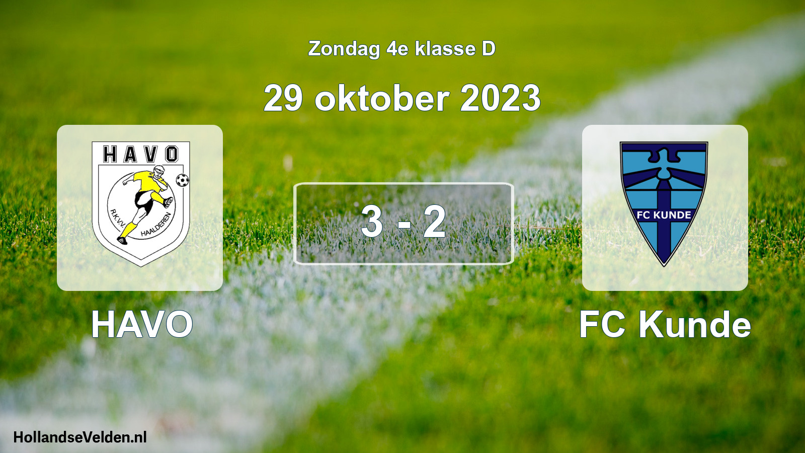 Total number of matches played: HAVO - FC Kunde 3 - 2 (29 October 2023)