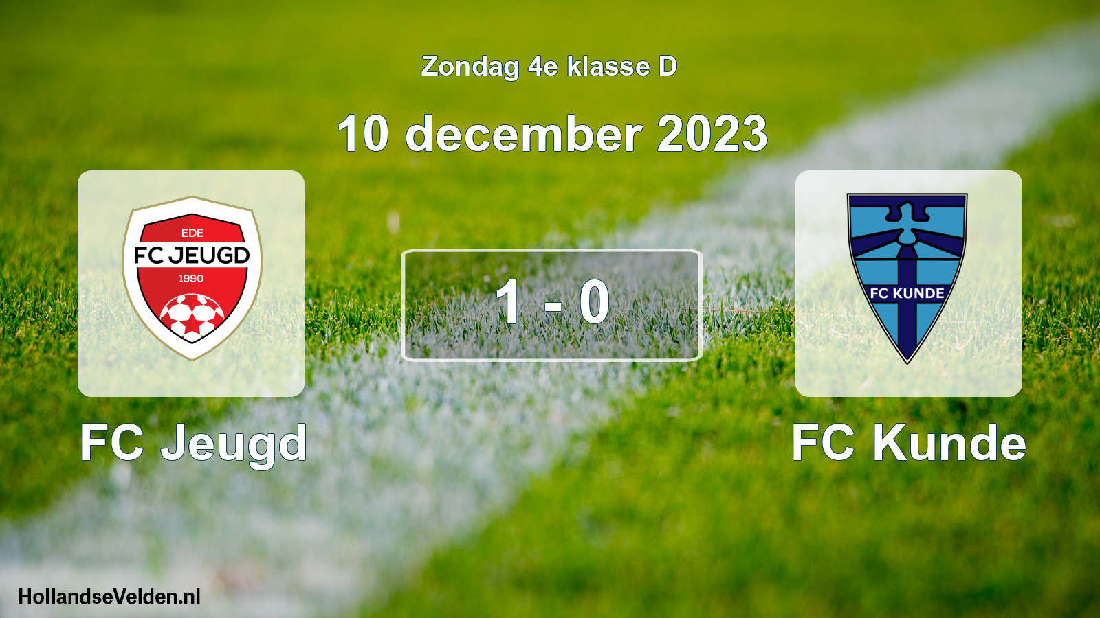 Total number of matches played: FC Jeugd - FC Kunde 1 - 0 (10 December 2023)