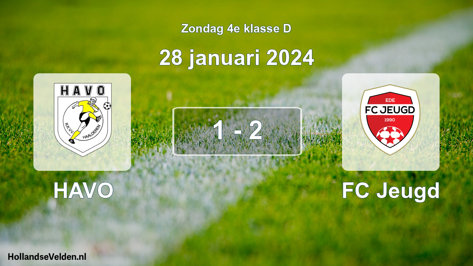Total number of matches played: HAVO - FC Jeugd 1 - 2 (28 January 2024)