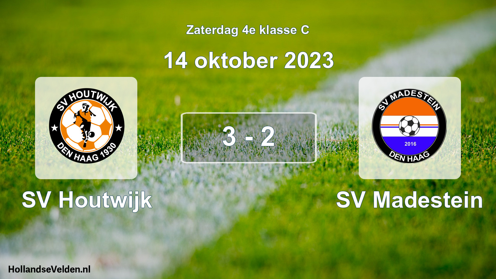Total number of matches played: SV Houtwijk - SV Madestein 3 - 2 (14 October 2023)