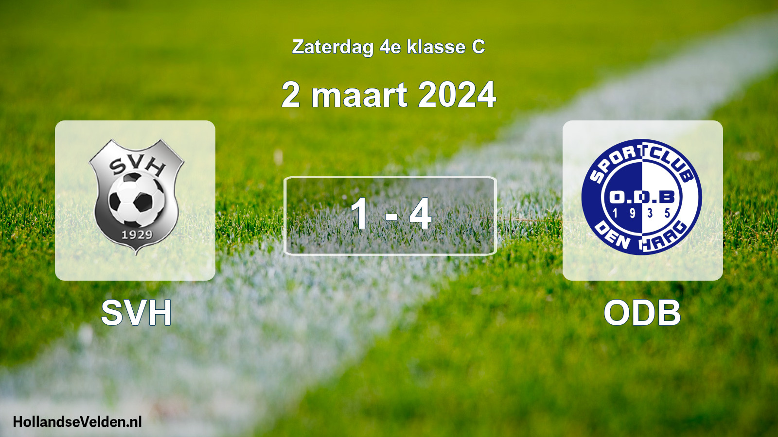 Total number of matches played: SVH - ODB 1 - 4 (2 March 2024)