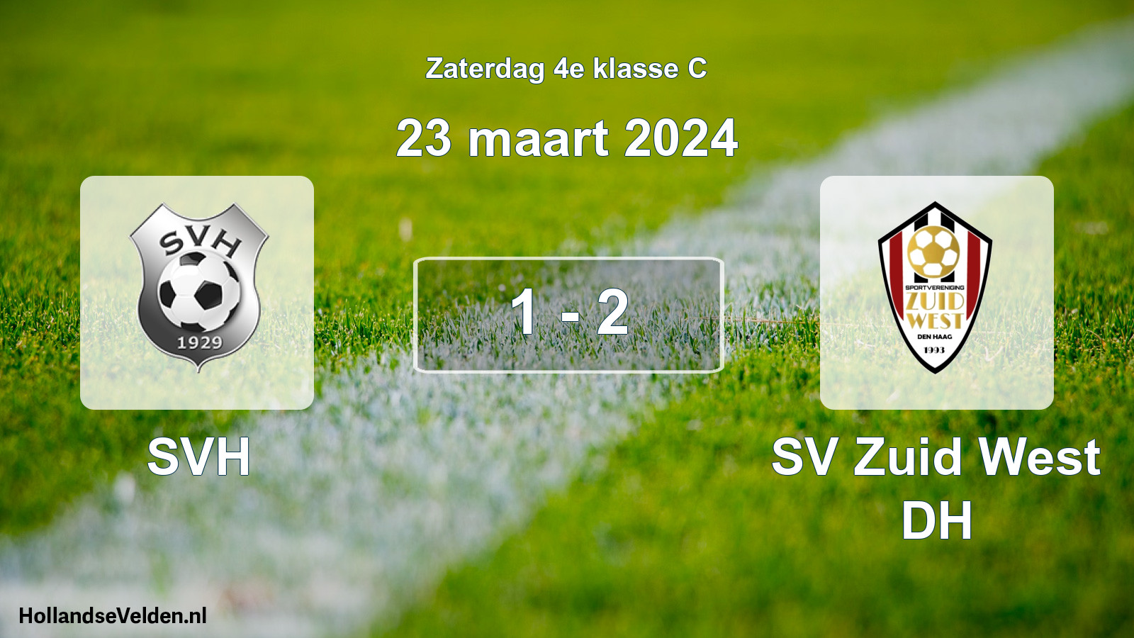 Total number of matches played: SVH - SV Zuid West DH 1 - 2 (23 March 2024)