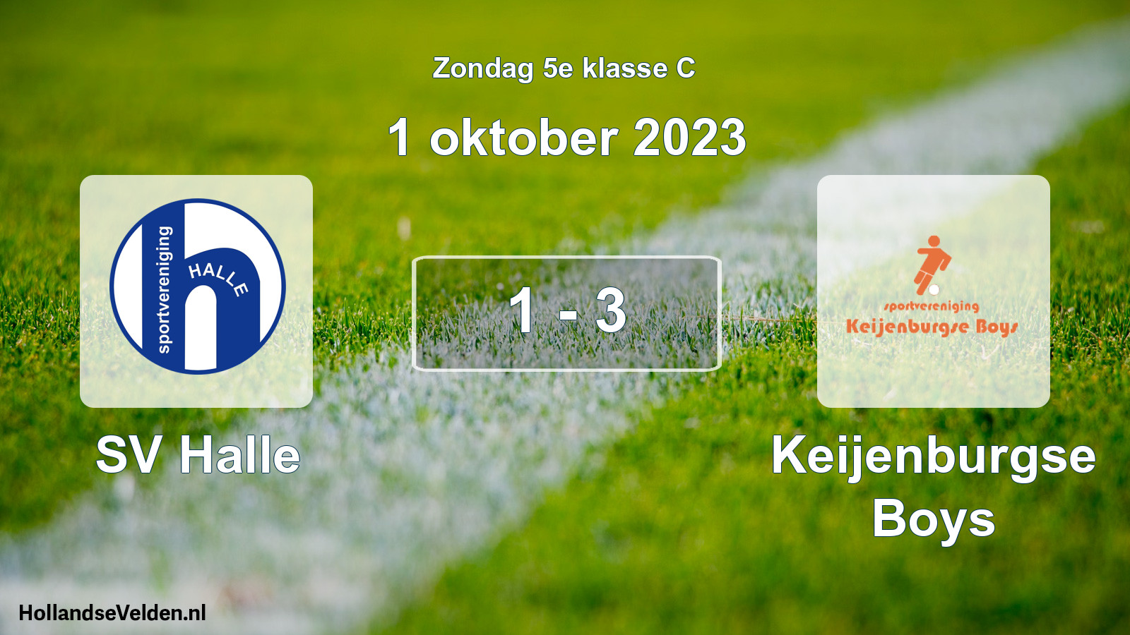 Total number of matches played: SV Halle - Keijenburgse Boys 1 - 3 (1 October 2023)