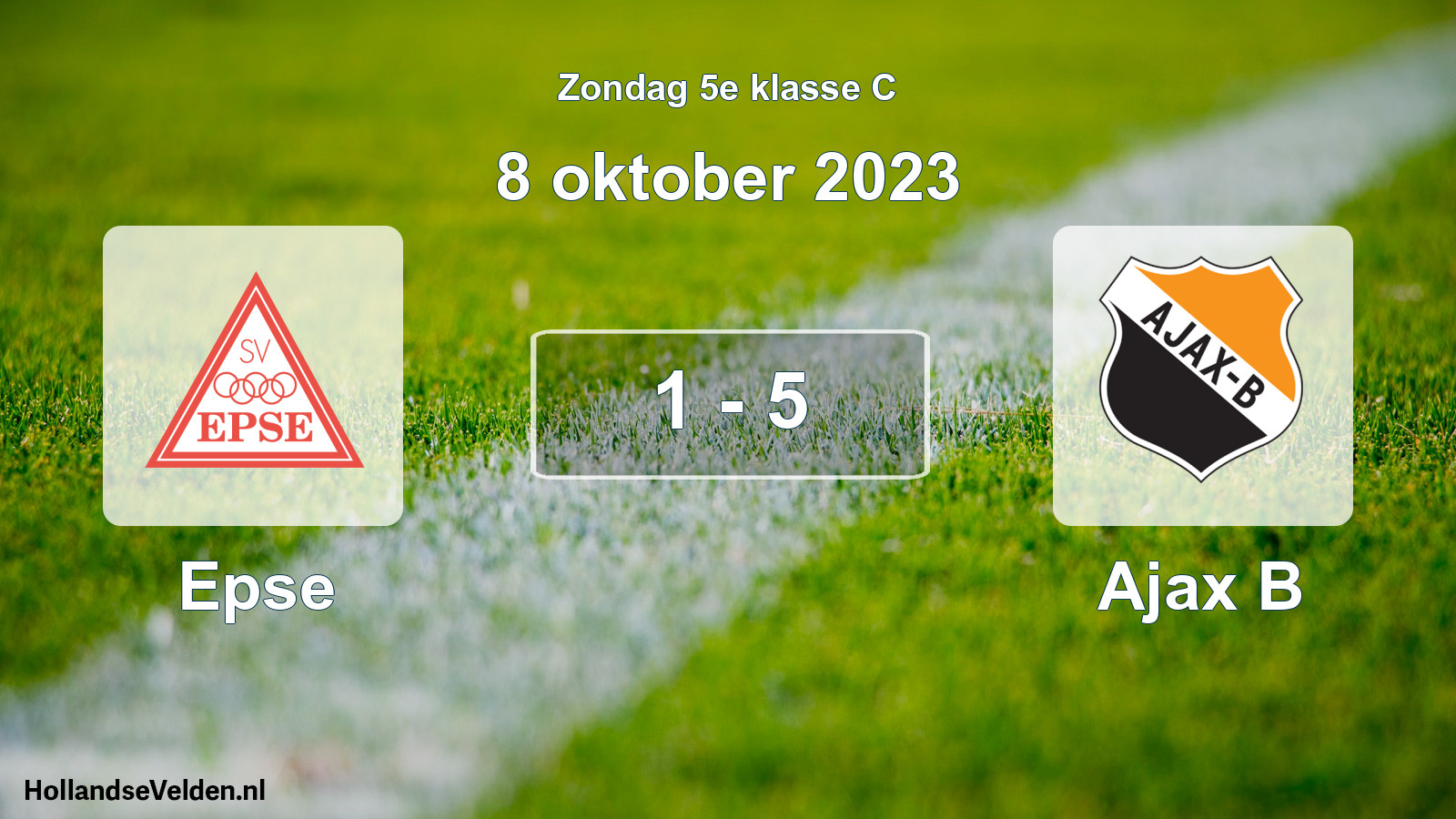 Total number of matches played: Epse - Ajax B 1 - 5 (8 October 2023)