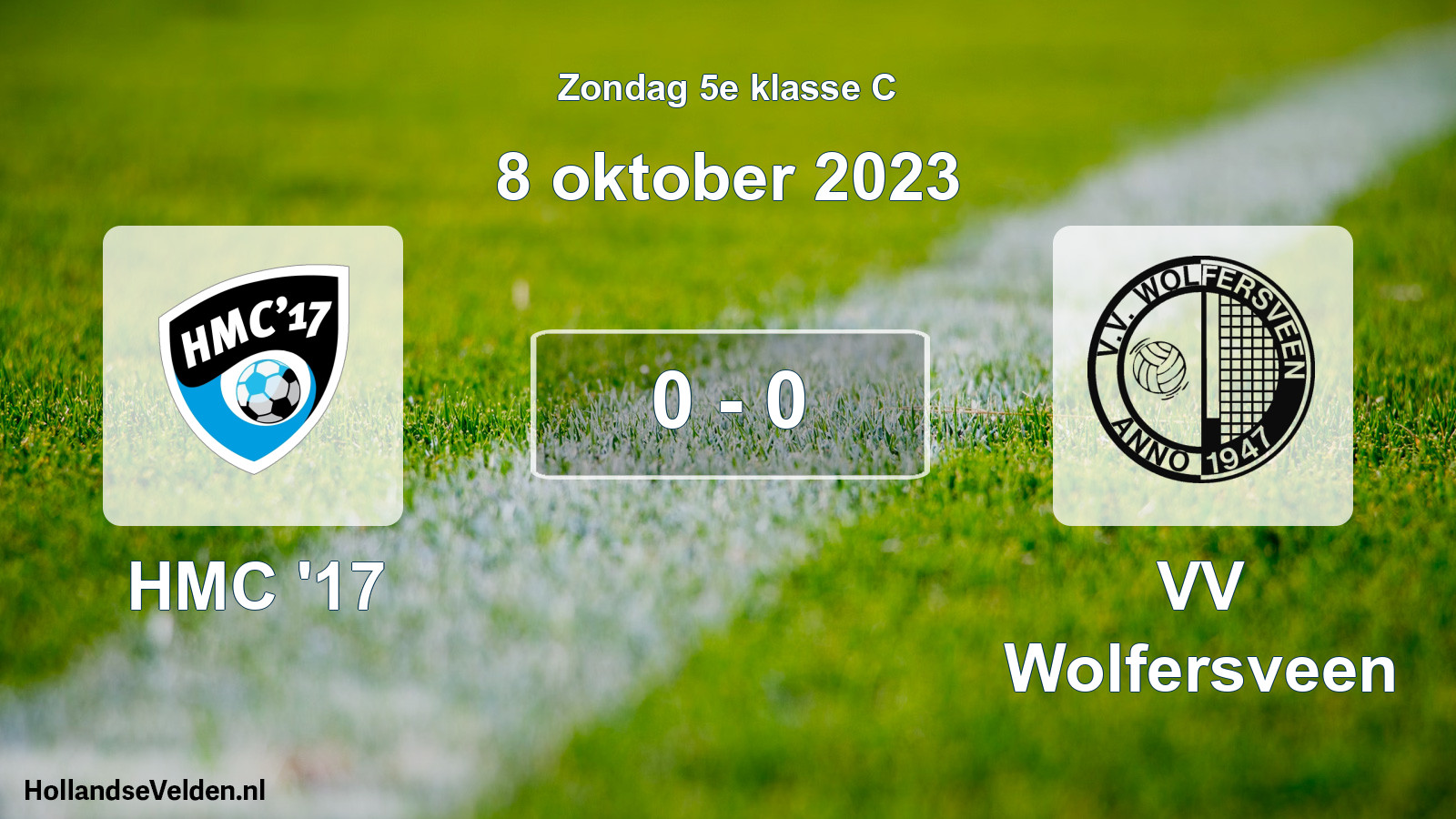 Total number of matches played: HMC '17 - VV Wolfersveen 0 - 0 (8 October 2023)