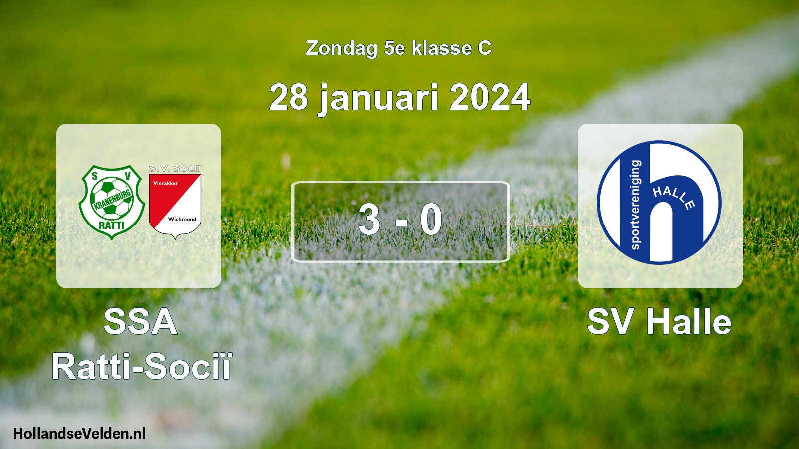 Total number of matches played: SSA Ratti-Sociï - SV Halle 3 - 0 (28 January 2024)