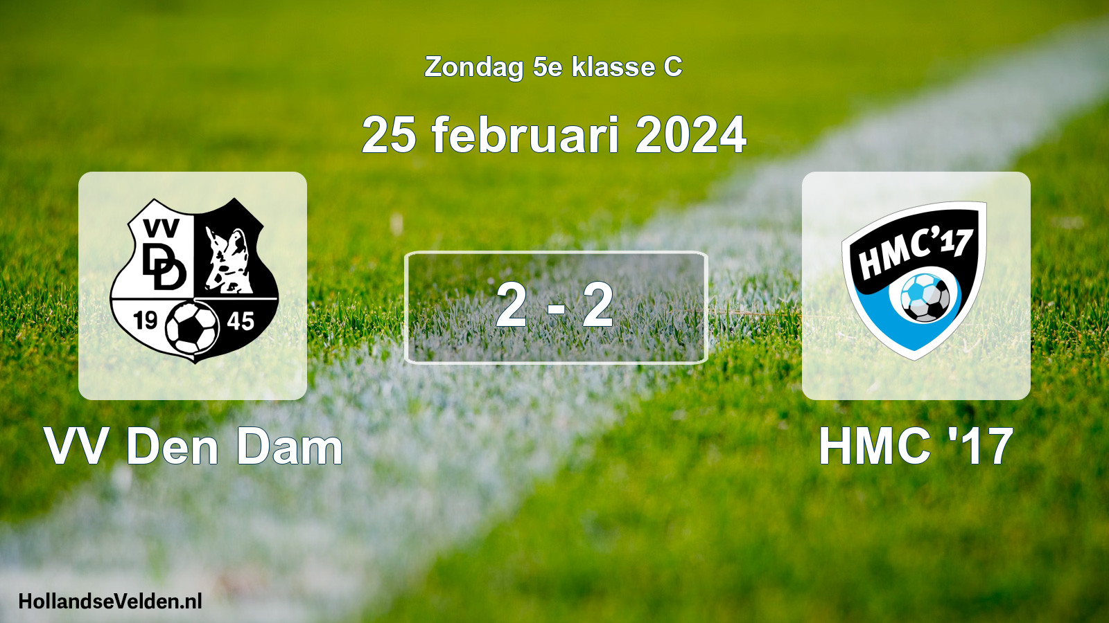 Total number of matches played: VV Den Dam - HMC '17 2 - 2 (25 February 2024)