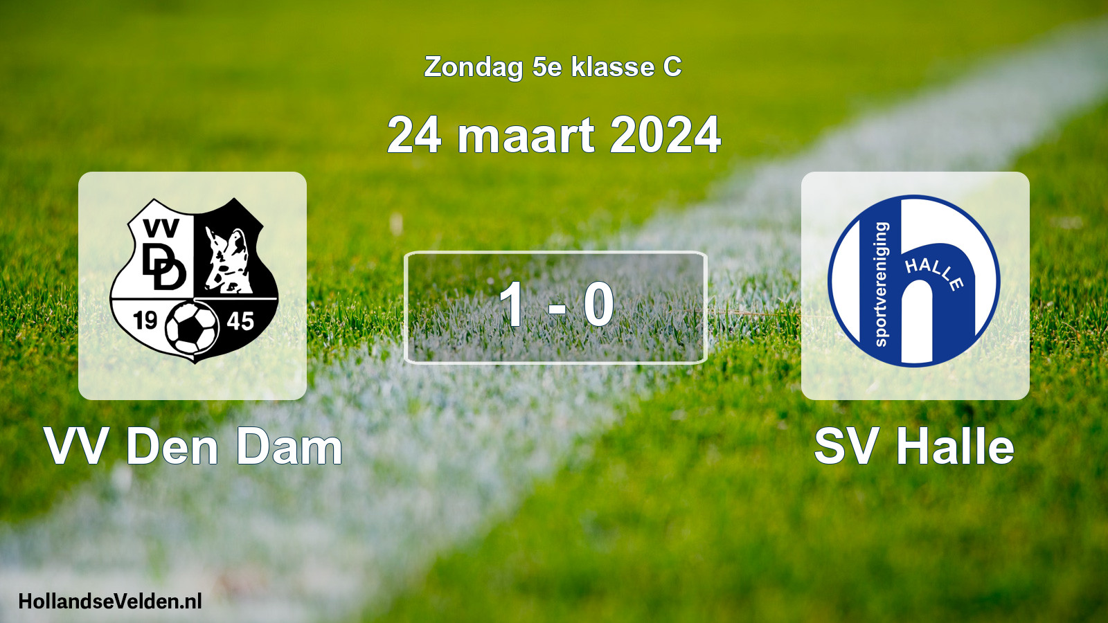 Total number of matches played: VV Den Dam - SV Halle 1 - 0 (24 March 2024)