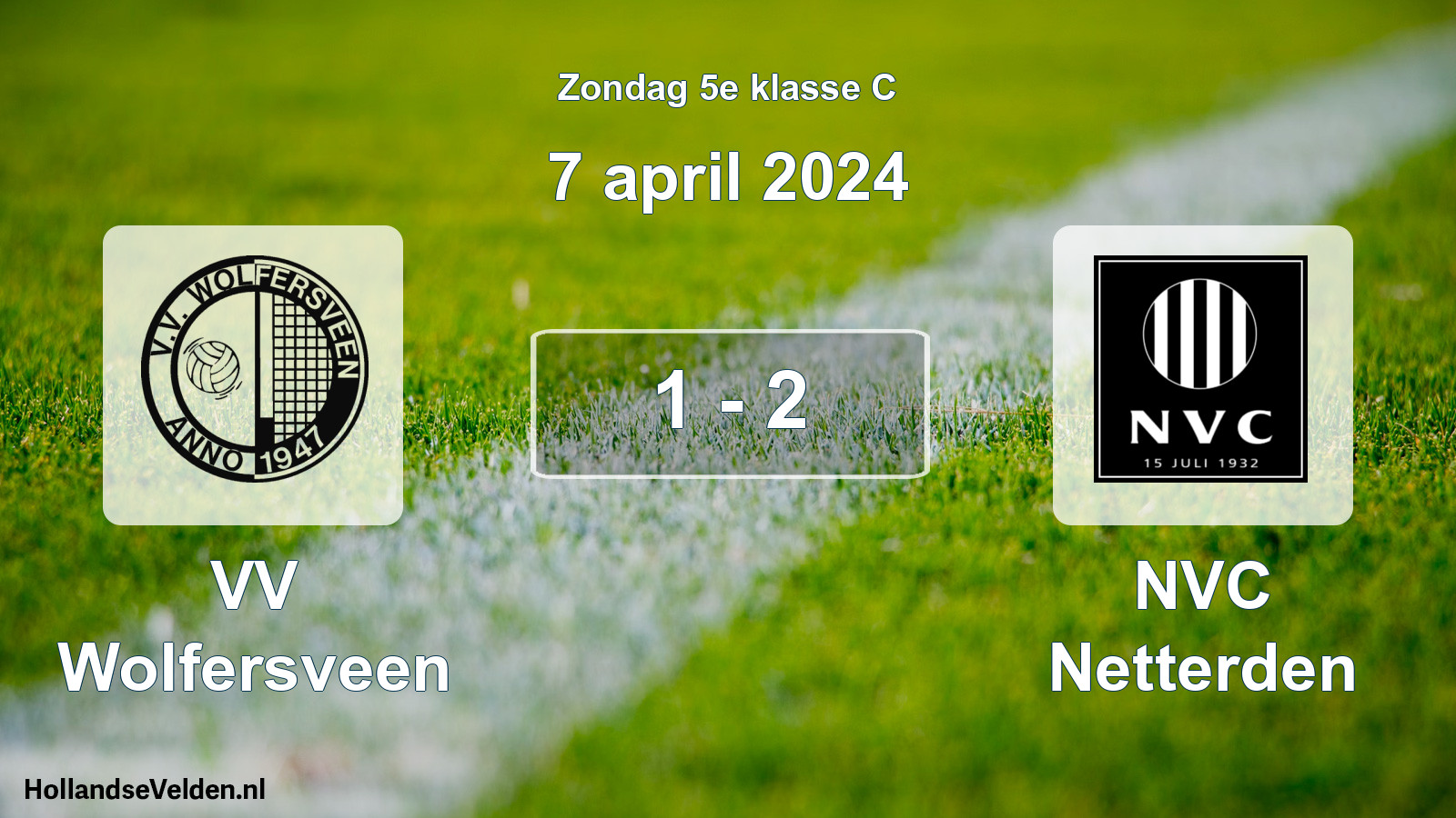 Total number of matches played: VV Wolfersveen - NVC Netterden 1 - 2 (7 April 2024)