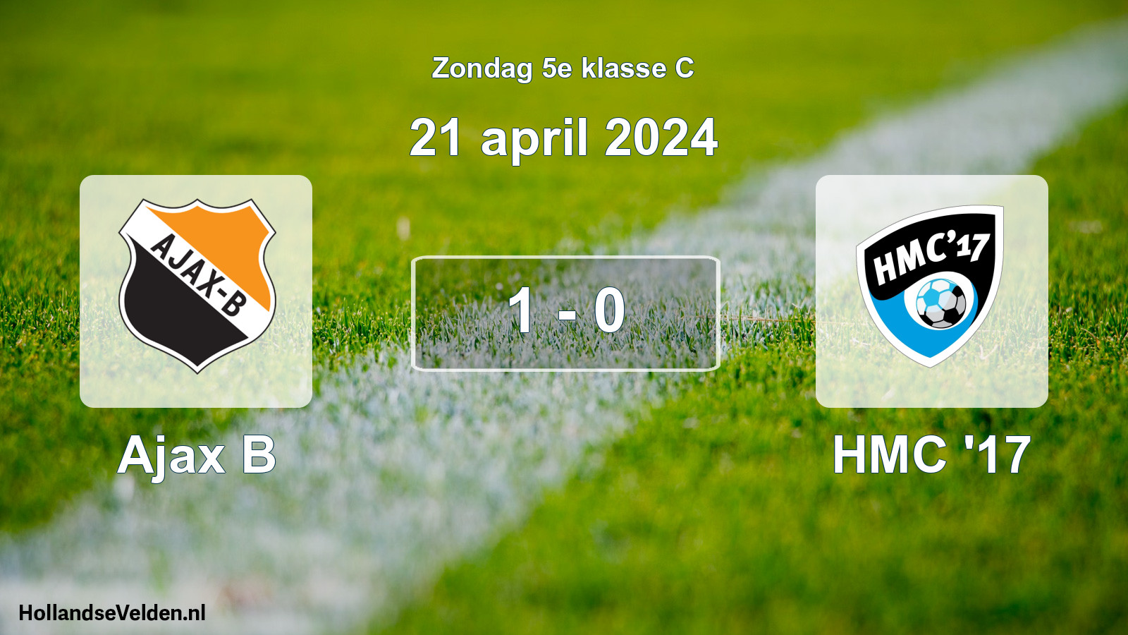 Total number of matches played: Ajax B - HMC '17 1 - 0 (21 April 2024)