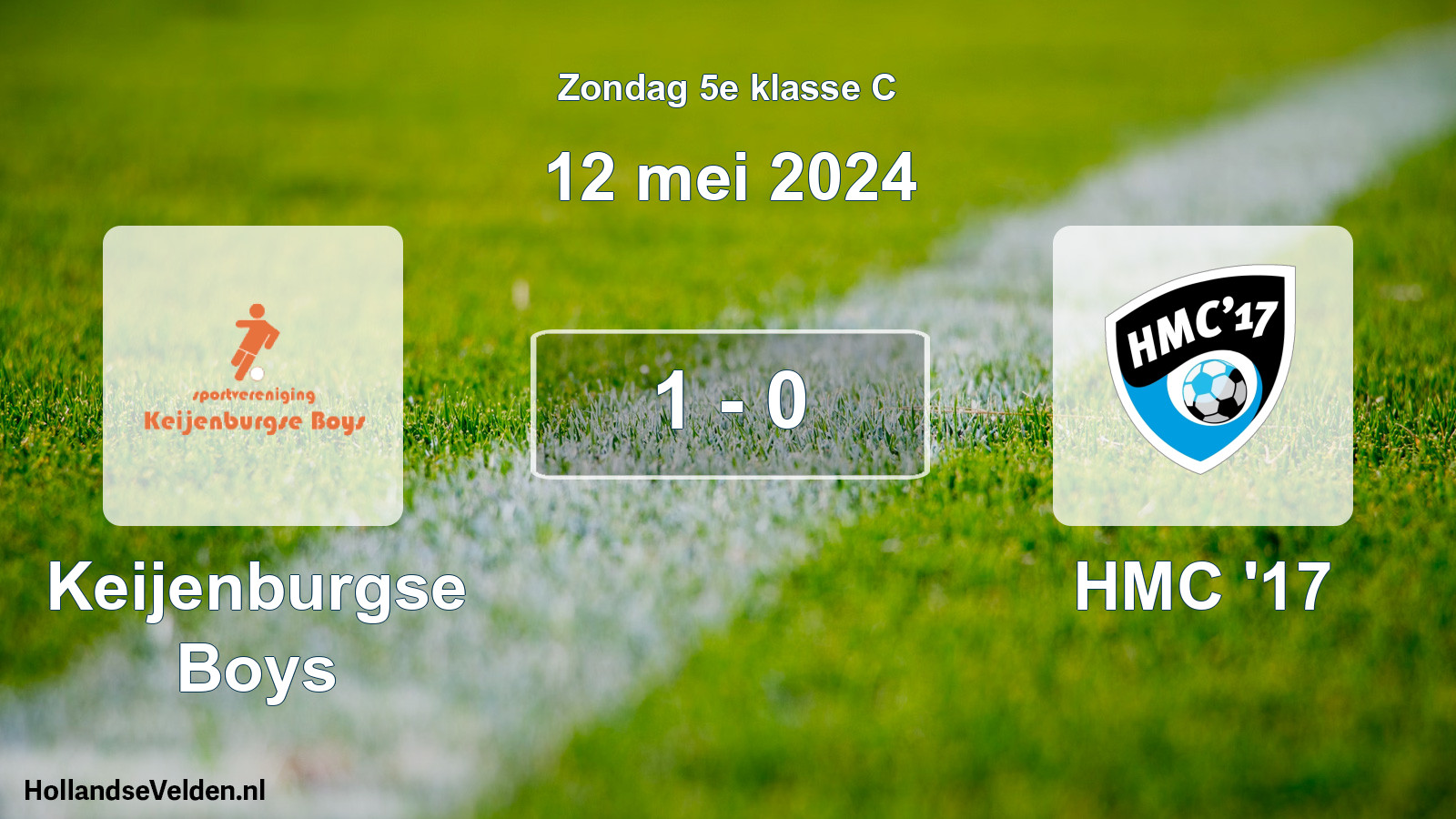 Total number of matches played: Keijenburgse Boys - HMC '17 1 - 0 (12 May 2024)
