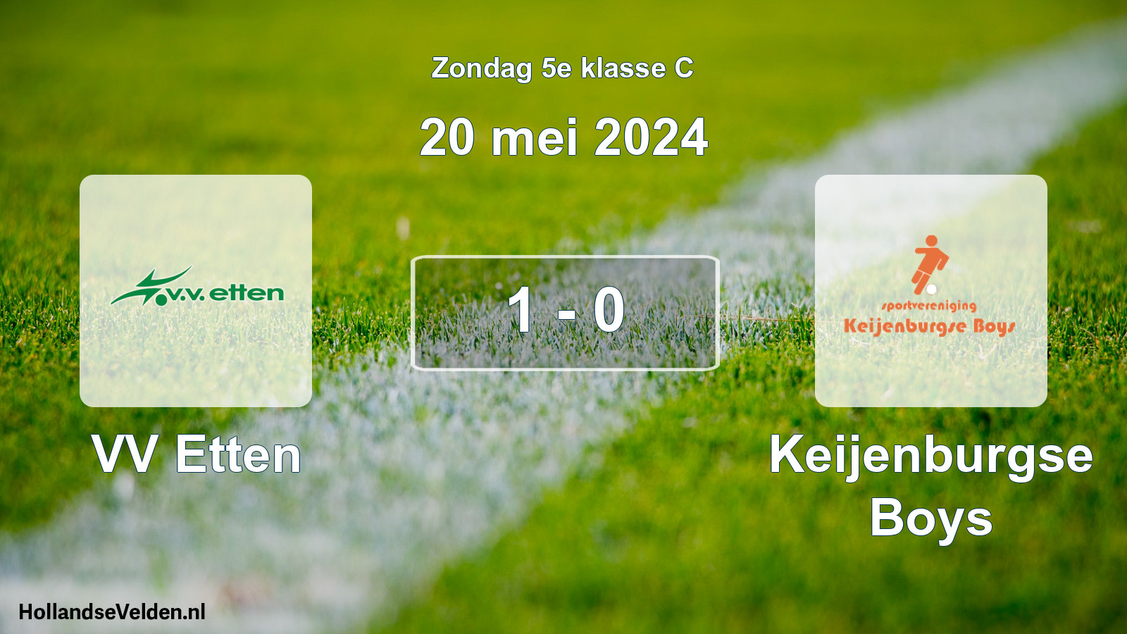 Total number of matches played: VV Etten - Keijenburgse Boys 1 - 0 (20 May 2024)
