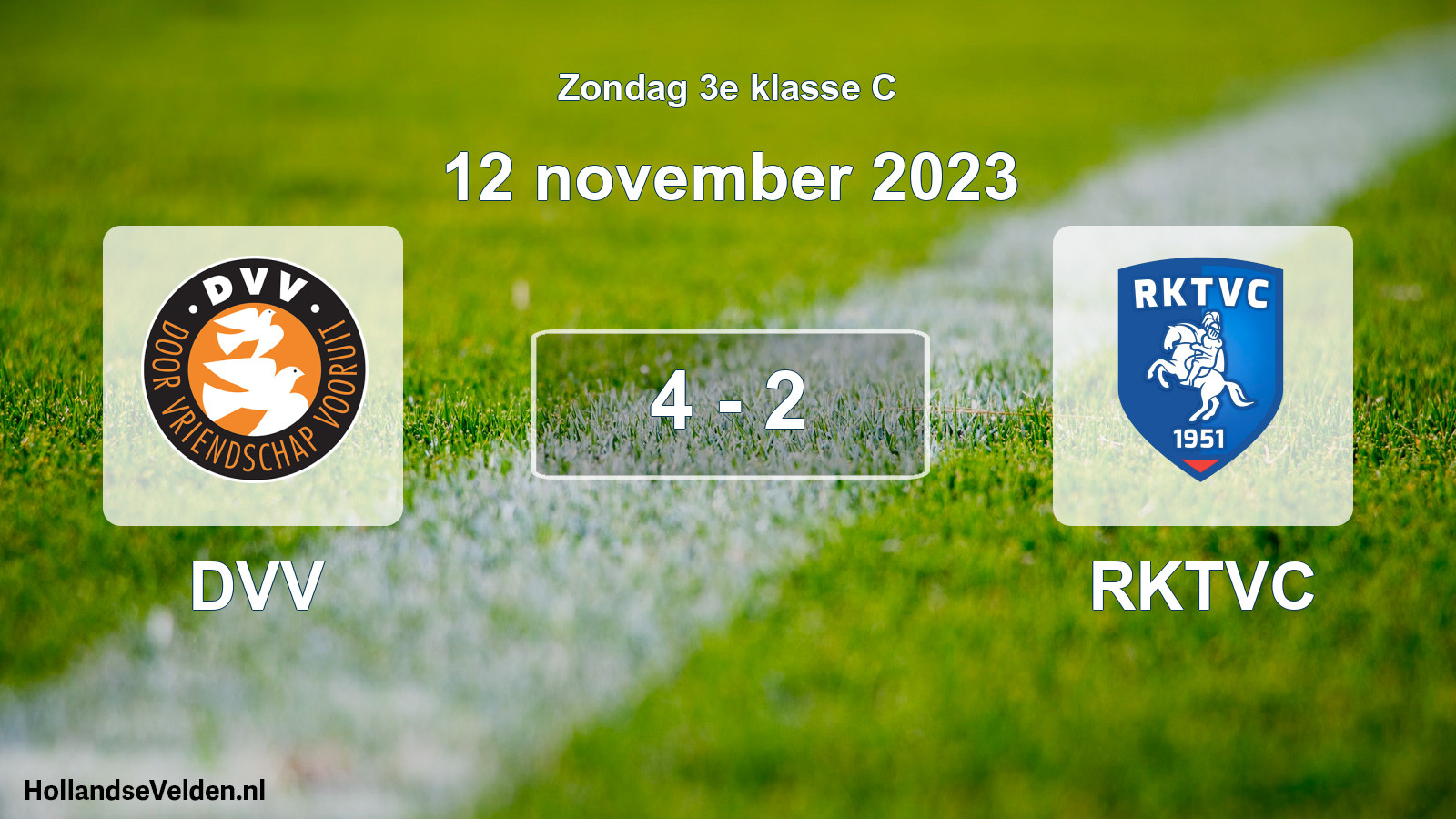 Total number of matches played: DVV - RKTVC 4 - 2 (12 November 2023)