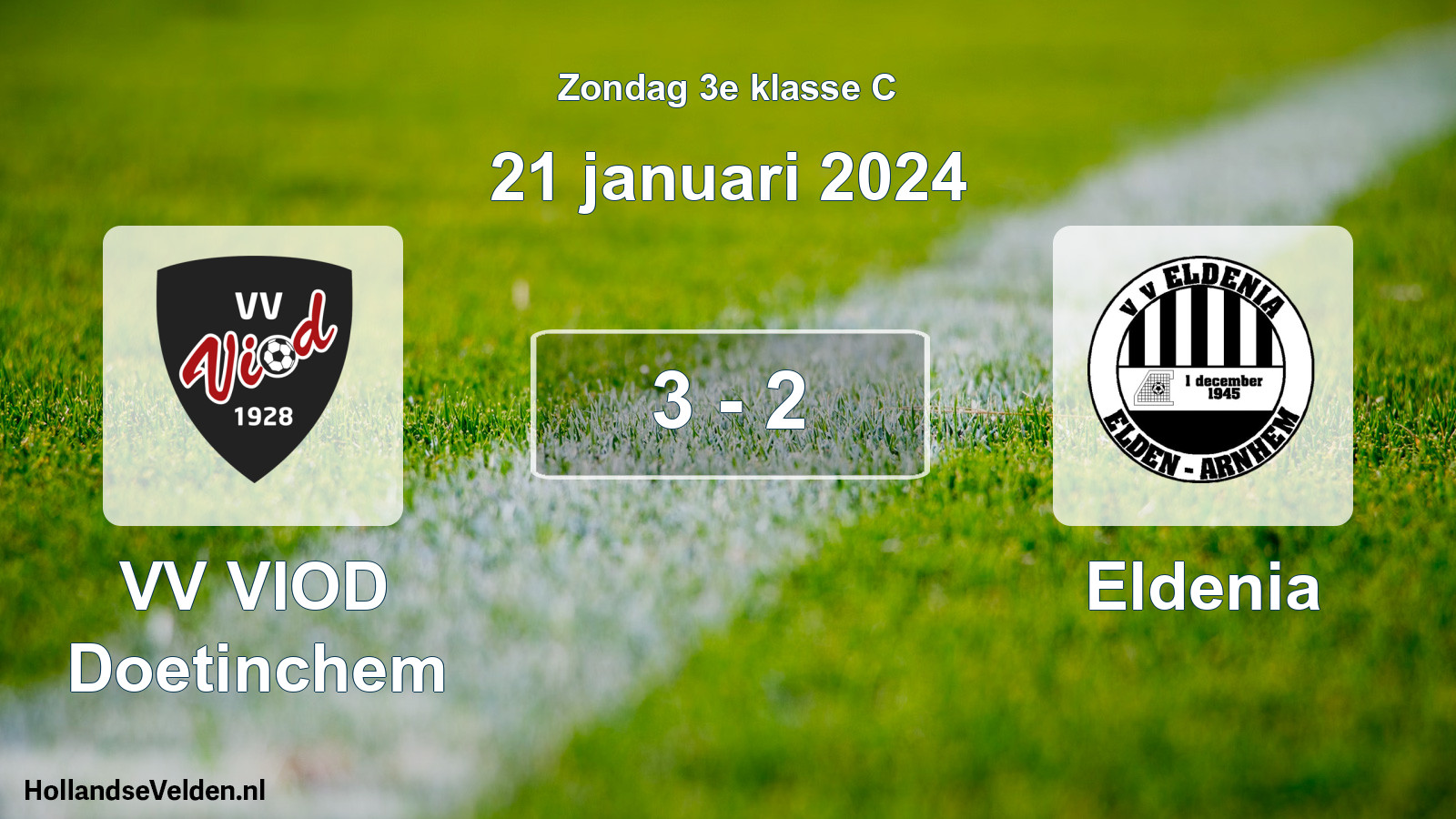 Total number of matches played: VV VIOD Doetinchem - Eldenia 3 - 2 (21 January 2024)