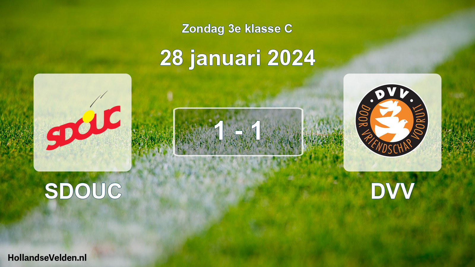 Total number of matches played: SDOUC - DVV 1 - 1 (28 January 2024)