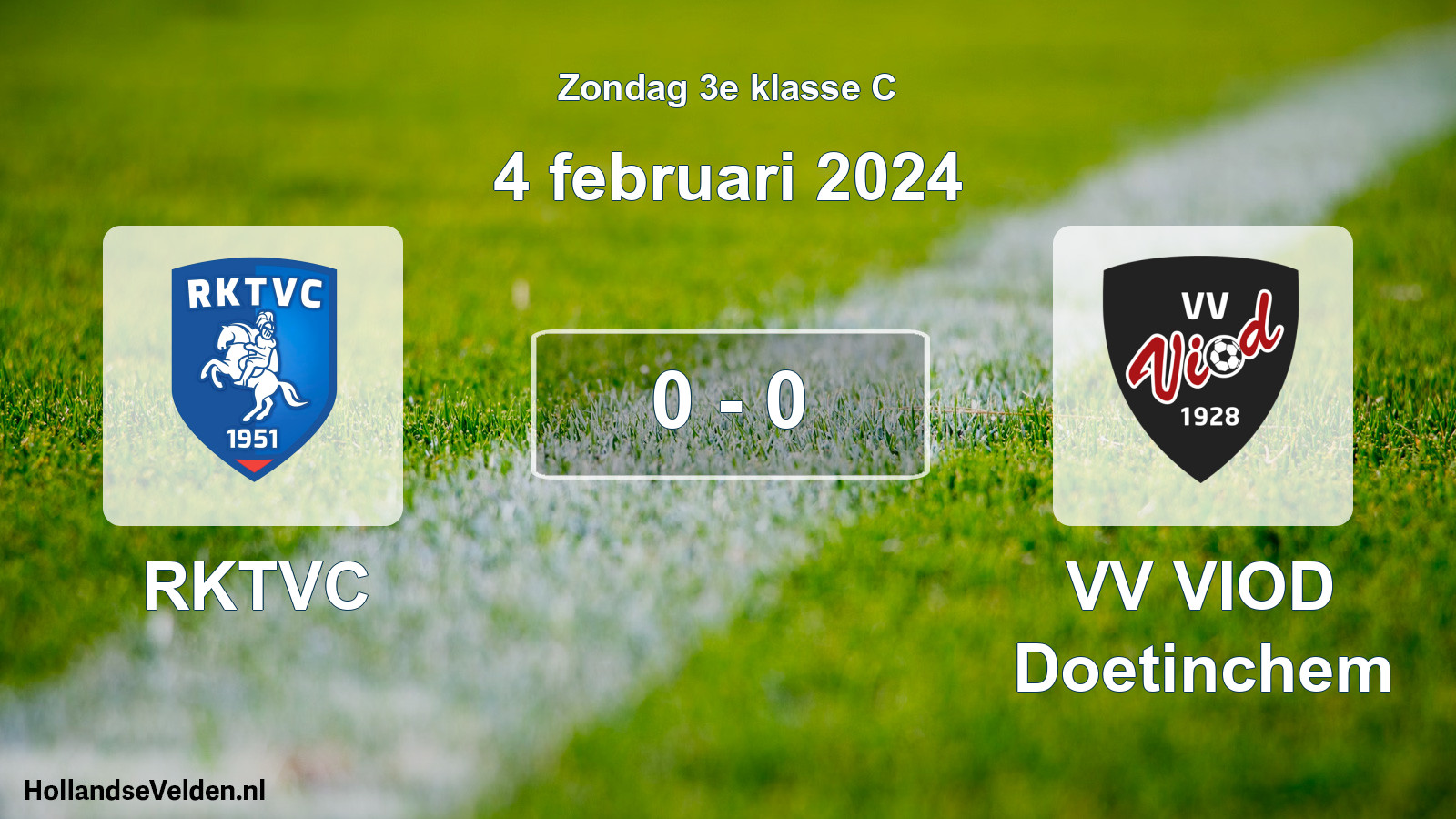 Total number of matches played: RKTVC - VV VIOD Doetinchem 0 - 0 (4 February 2024)