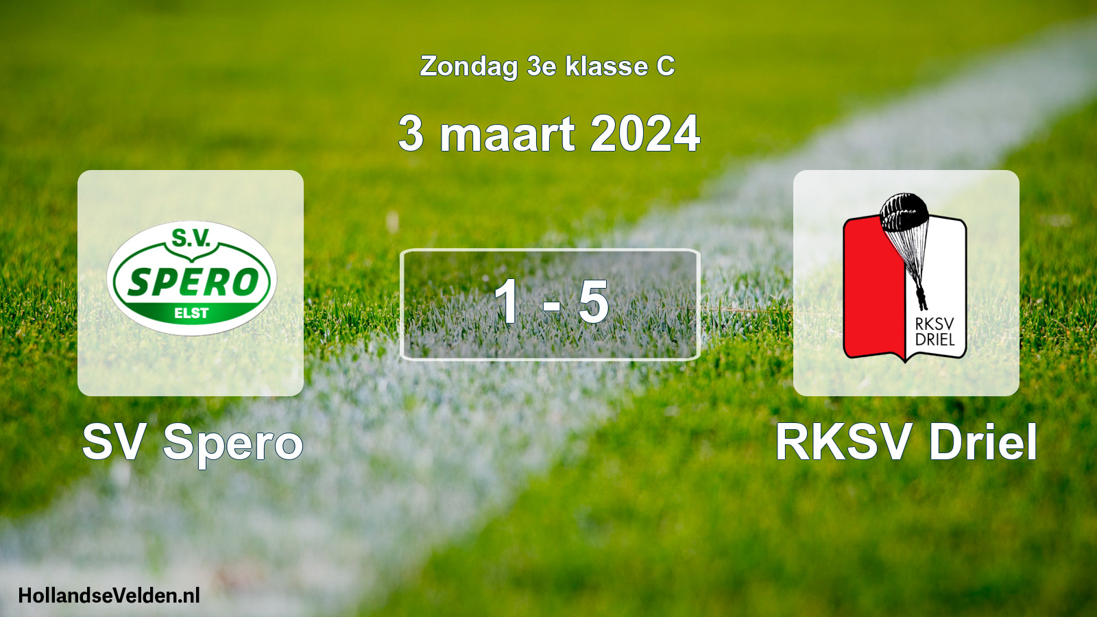 Total number of matches played: SV Spero - RKSV Driel 1 - 5 (3 March 2024)