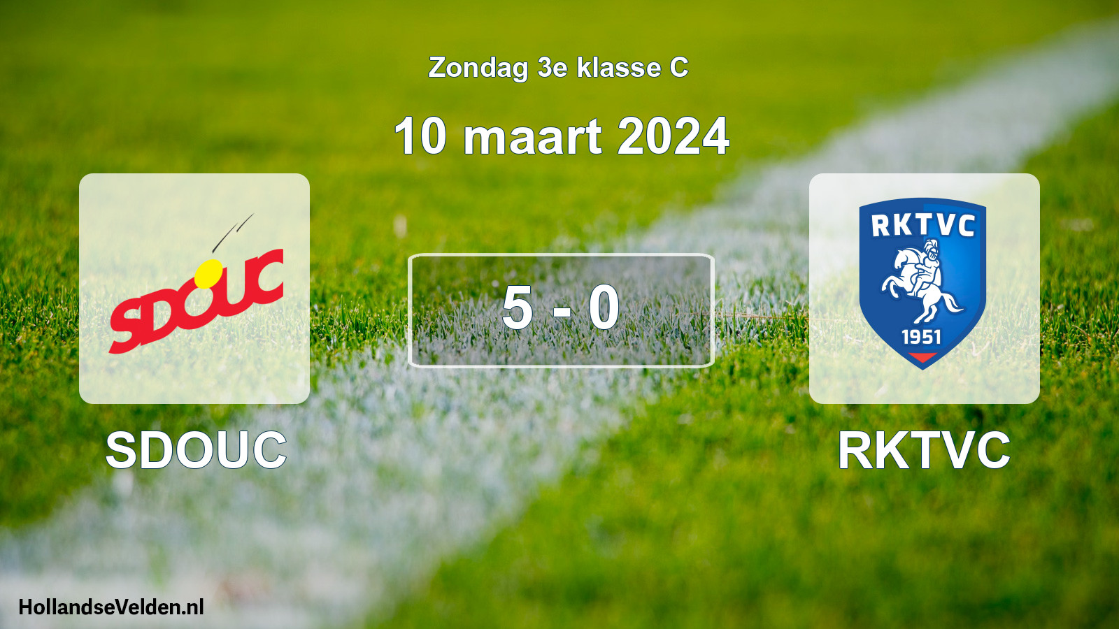 Total number of matches played: SDOUC - RKTVC 5 - 0 (10 March 2024)