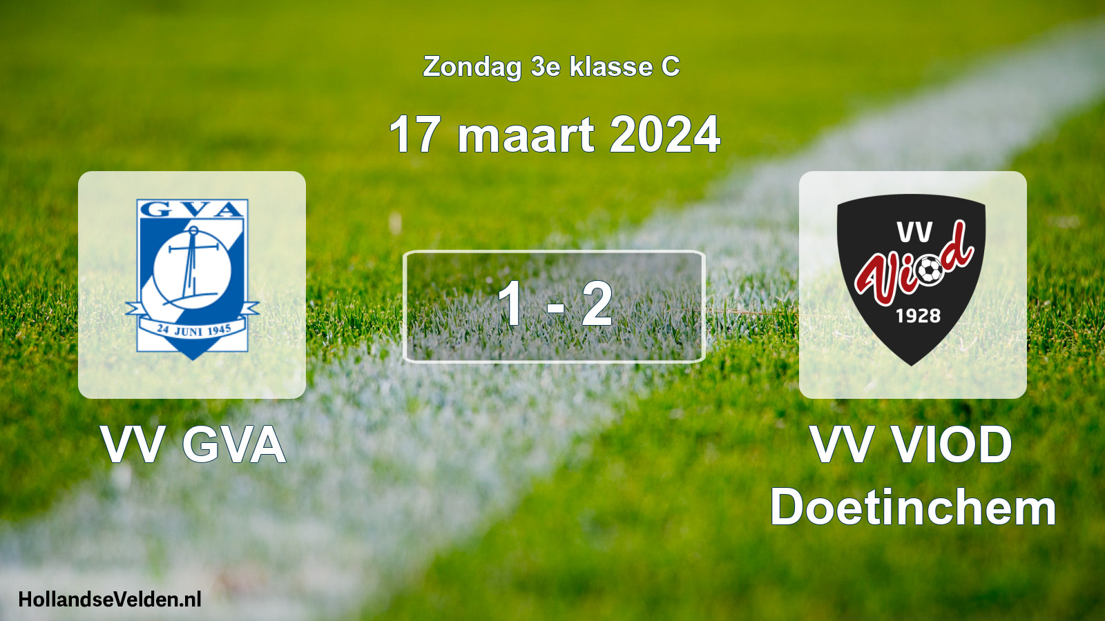 Total number of matches played: VV GVA - VV VIOD Doetinchem 1 - 2 (17 March 2024)