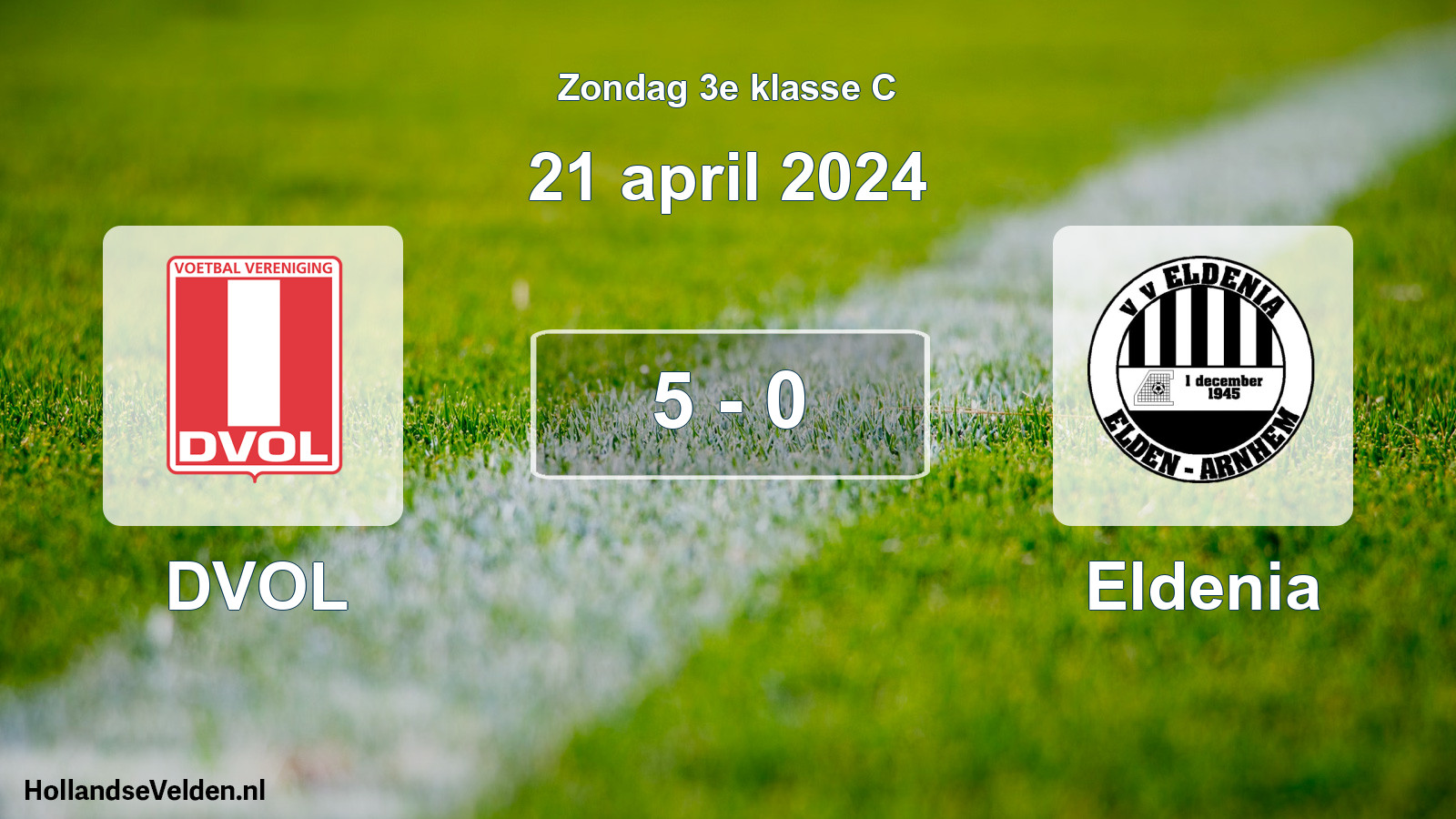 Total number of matches played: DVOL - Eldenia 5 - 0 (21 April 2024)