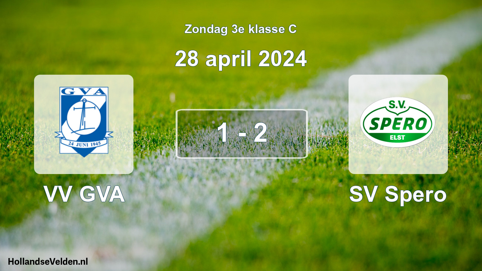 Total number of matches played: VV GVA - SV Spero 1 - 2 (28 April 2024)