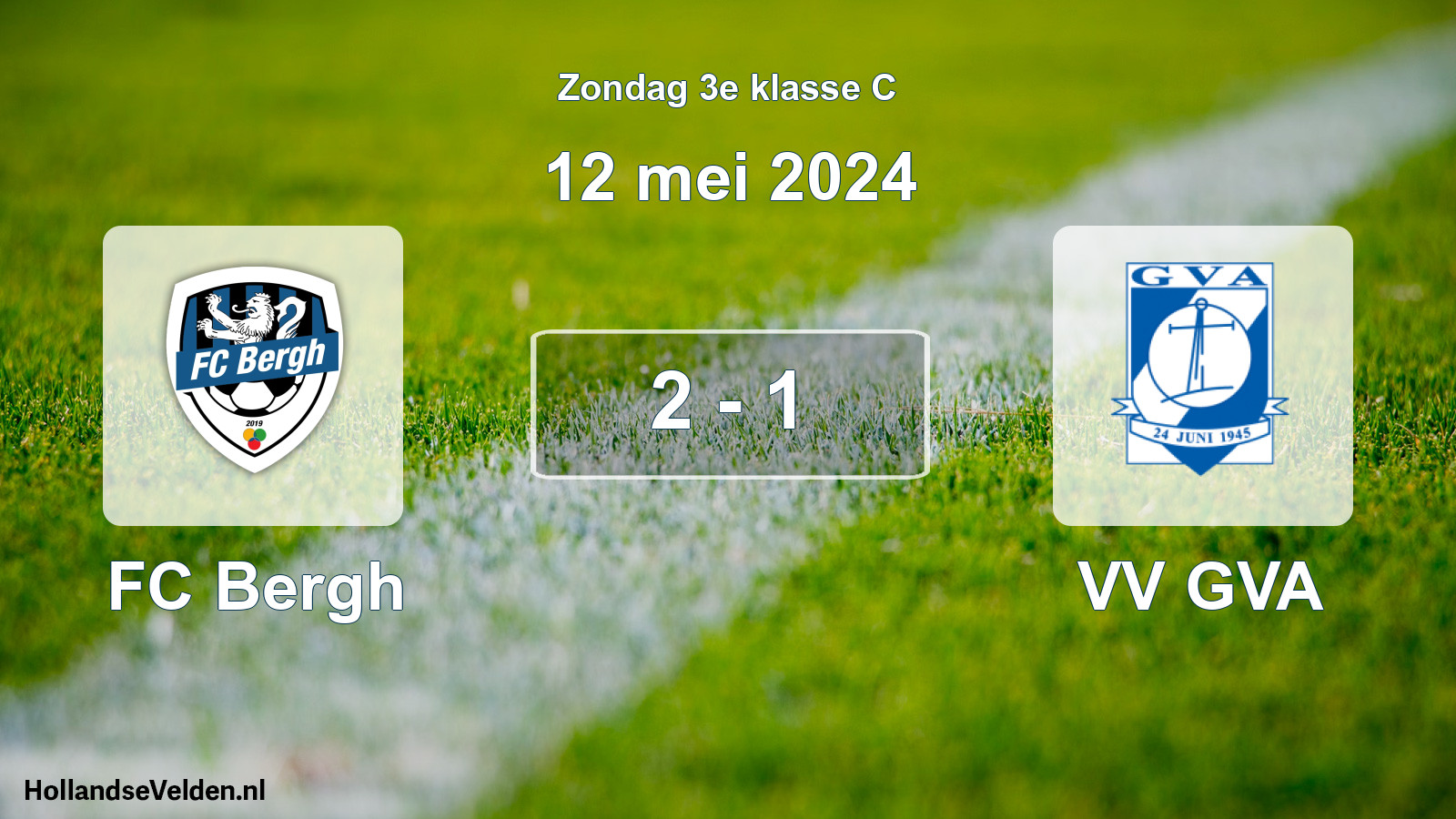 Total number of matches played: FC Bergh - VV GVA 2 - 1 (12 May 2024)