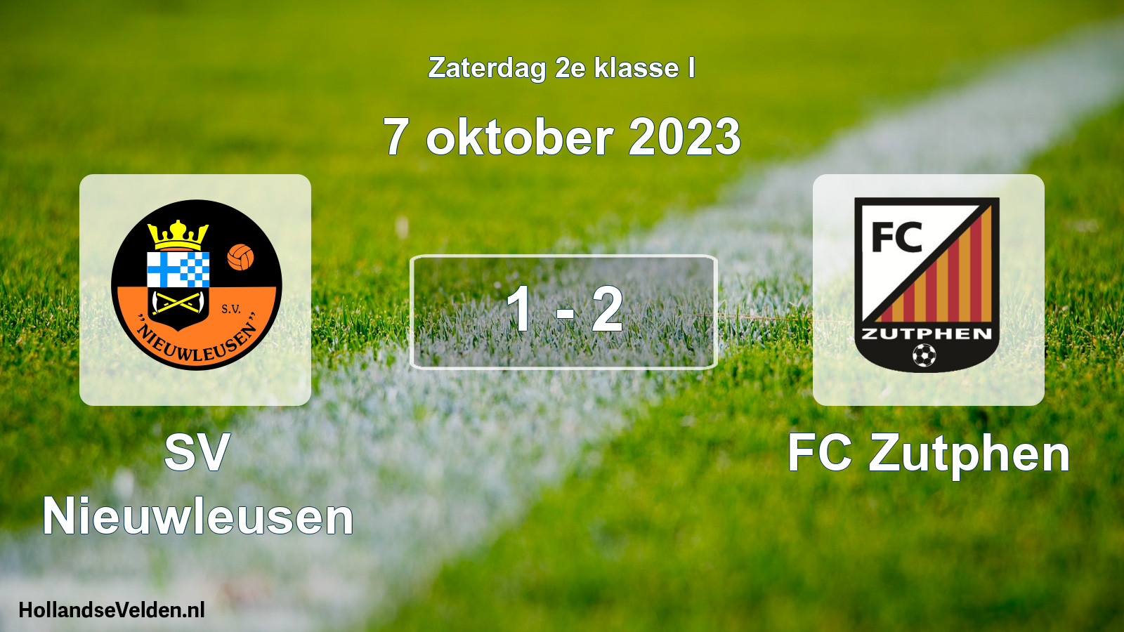 Total number of matches played: SV Nieuwleusen - FC Zutphen 1 - 2 (7 October 2023)