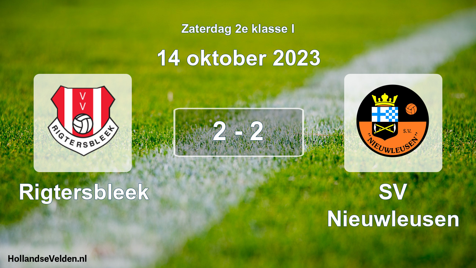 Total number of matches played: Rigtersbleek - SV Nieuwleusen 2 - 2 (14 October 2023)