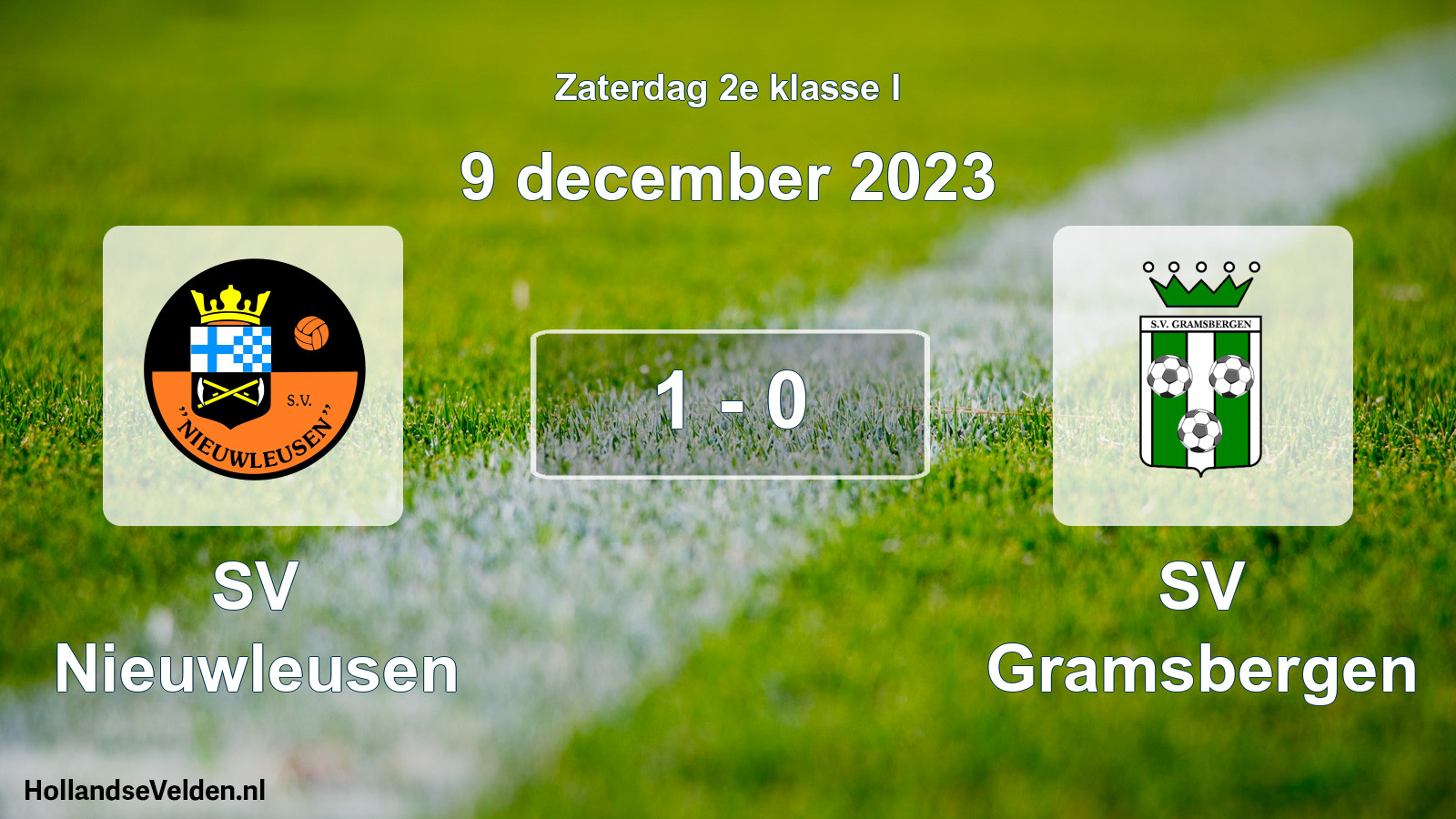 Total number of matches played: SV Nieuwleusen - SV Gramsbergen 1 - 0 (9 December 2023)