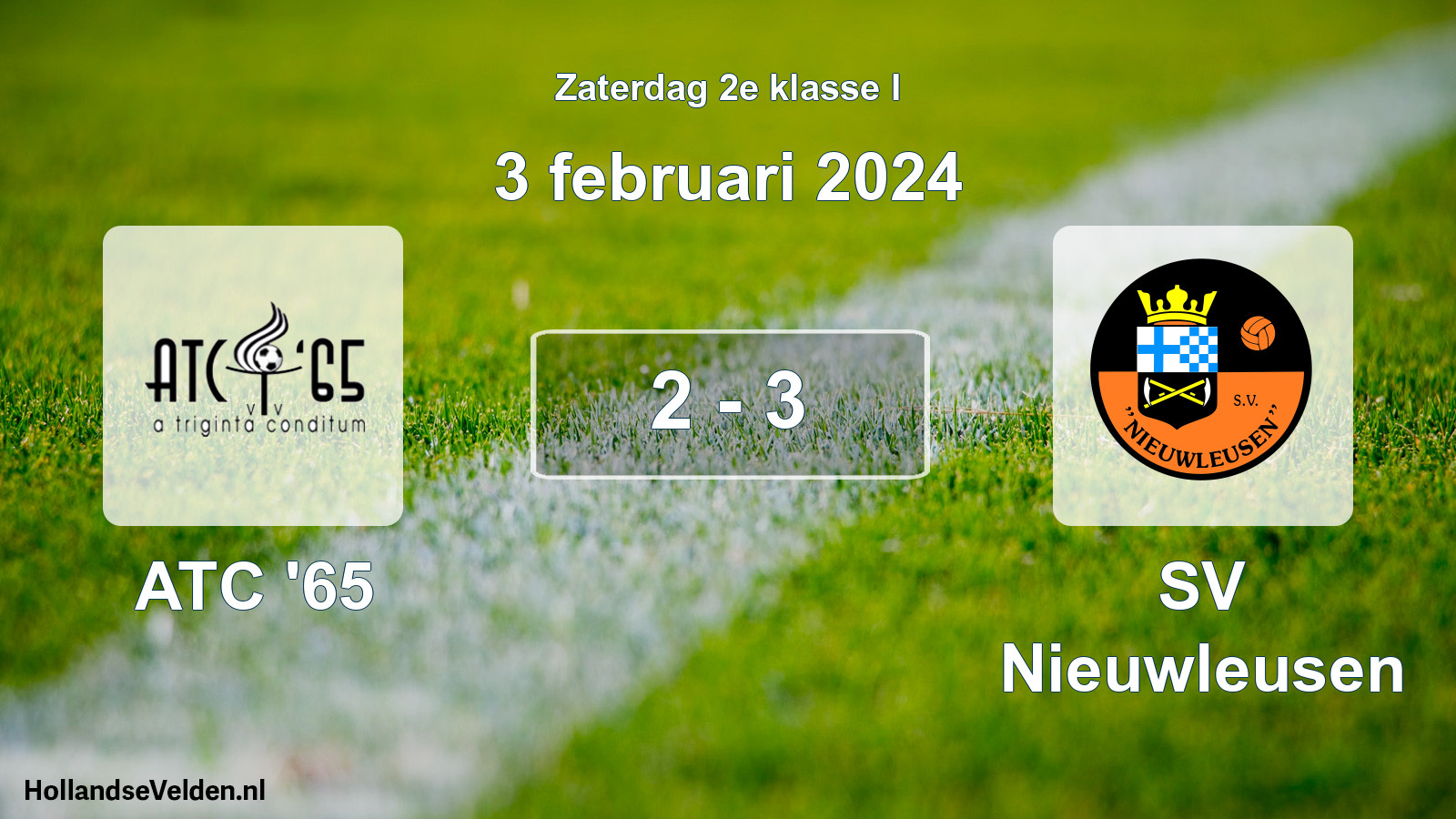 Total number of matches played: ATC '65 - SV Nieuwleusen 2 - 3 (3 February 2024)