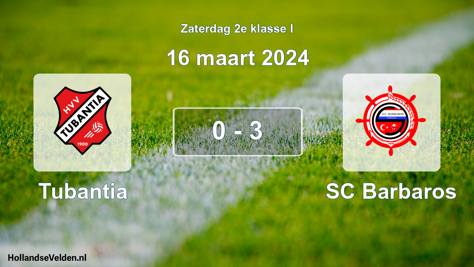 Total number of matches played: Tubantia - SC Barbaros 0 - 3 (16 March 2024)