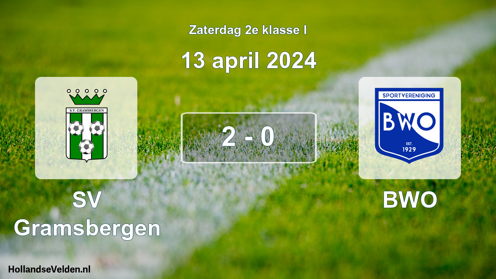 Total number of matches played: SV Gramsbergen - BWO 2 - 0 (13 April 2024)
