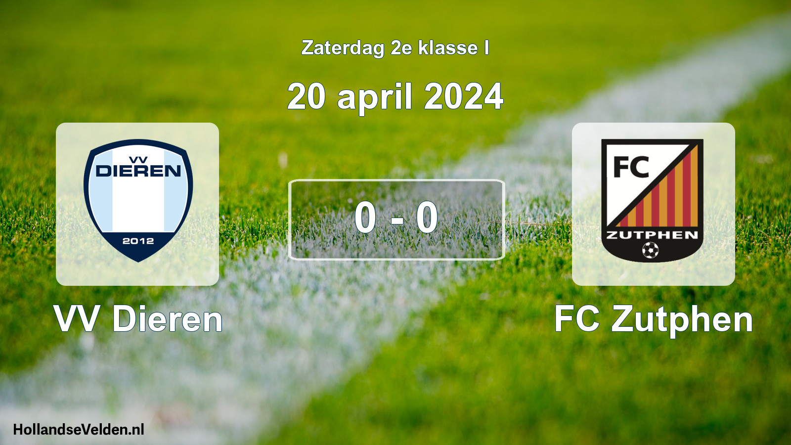 Total number of matches played: VV Dieren - FC Zutphen 0 - 0 (20 April 2024)