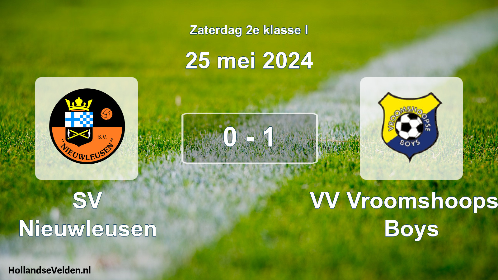 Total number of matches played: SV Nieuwleusen - VV Vroomshoopse Boys 0 - 1 (25 May 2024)